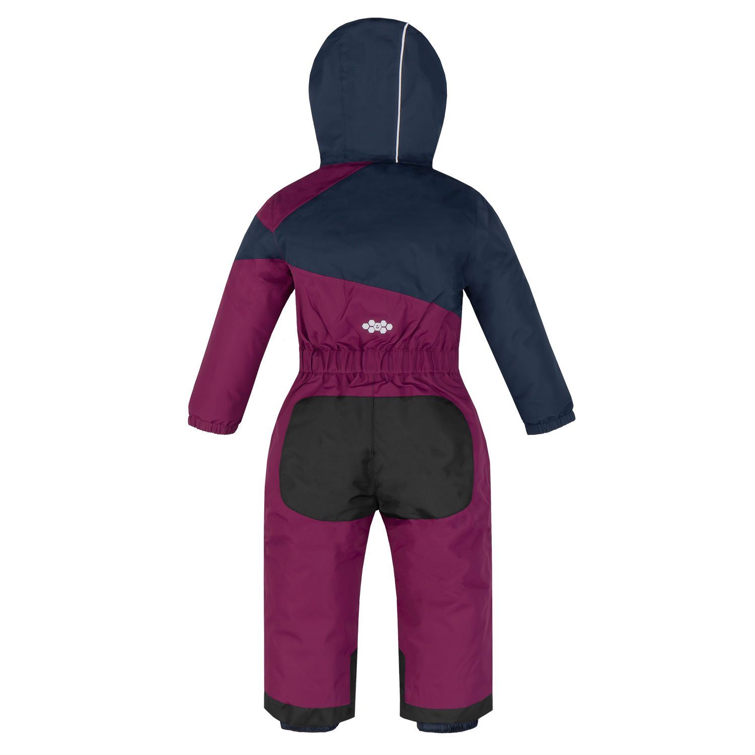 Killtec snowsuit, children's ski suit, orchid/dark navy, fleece lining