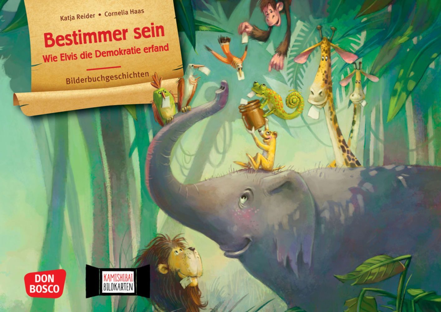 Bestimmer sein. Wie Elvis die Demokratie erfand. Kamishibai Bildkarten / Katja Reider, Entdecken - Erzählen - Begreifen: Bilderbuchgeschichten. Demokratie & Partizipation erklärt für Kinder von 4-9 Jahre
