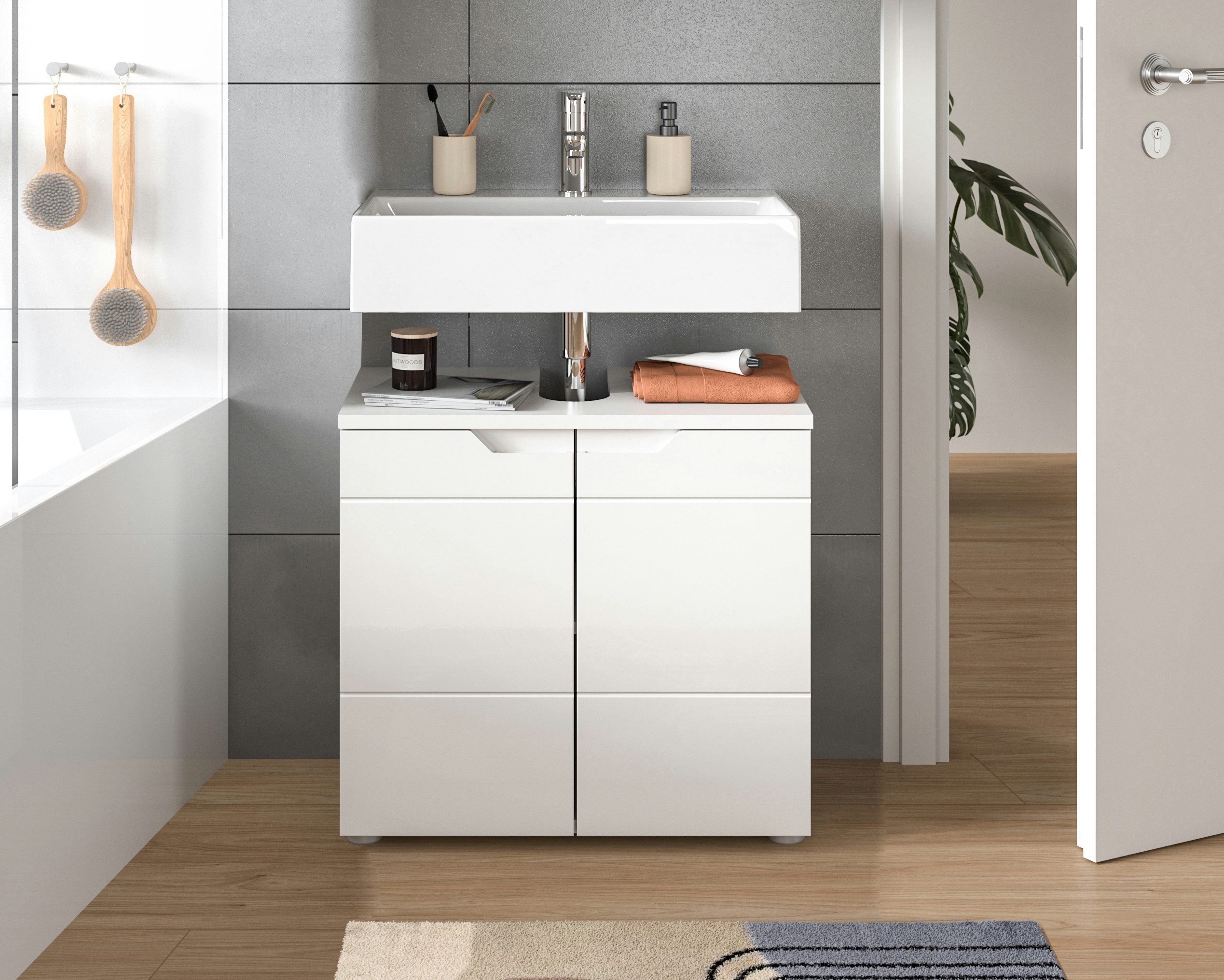 INOSIGN Waschbeckenunterschrank CAPRI, Breite 63 cm, günstig online kaufen