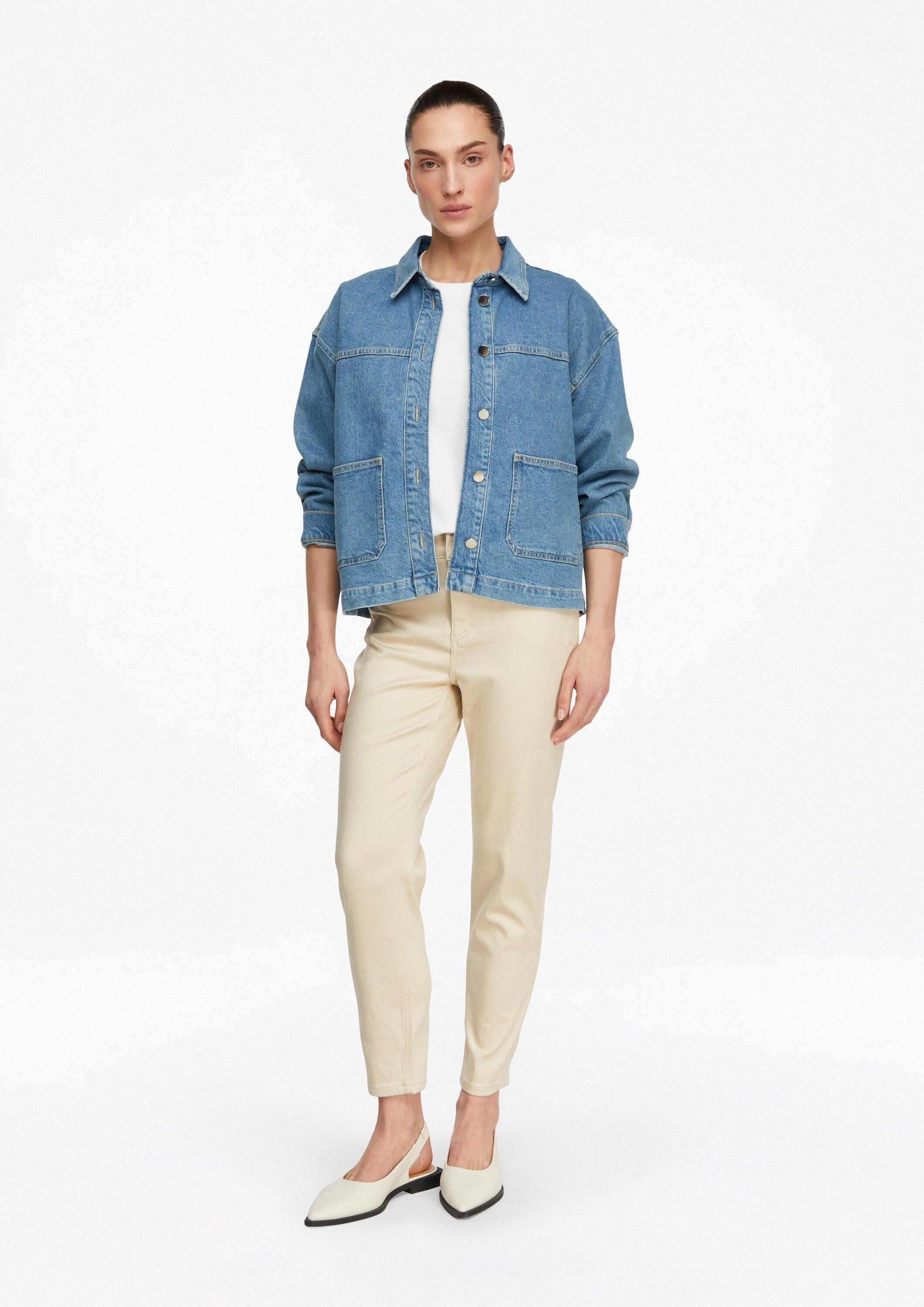 comma Skinny-fit-Jeans Jeans-Hose Coloured Denim aus elastischem Lyocell-Baumwoll-Mix