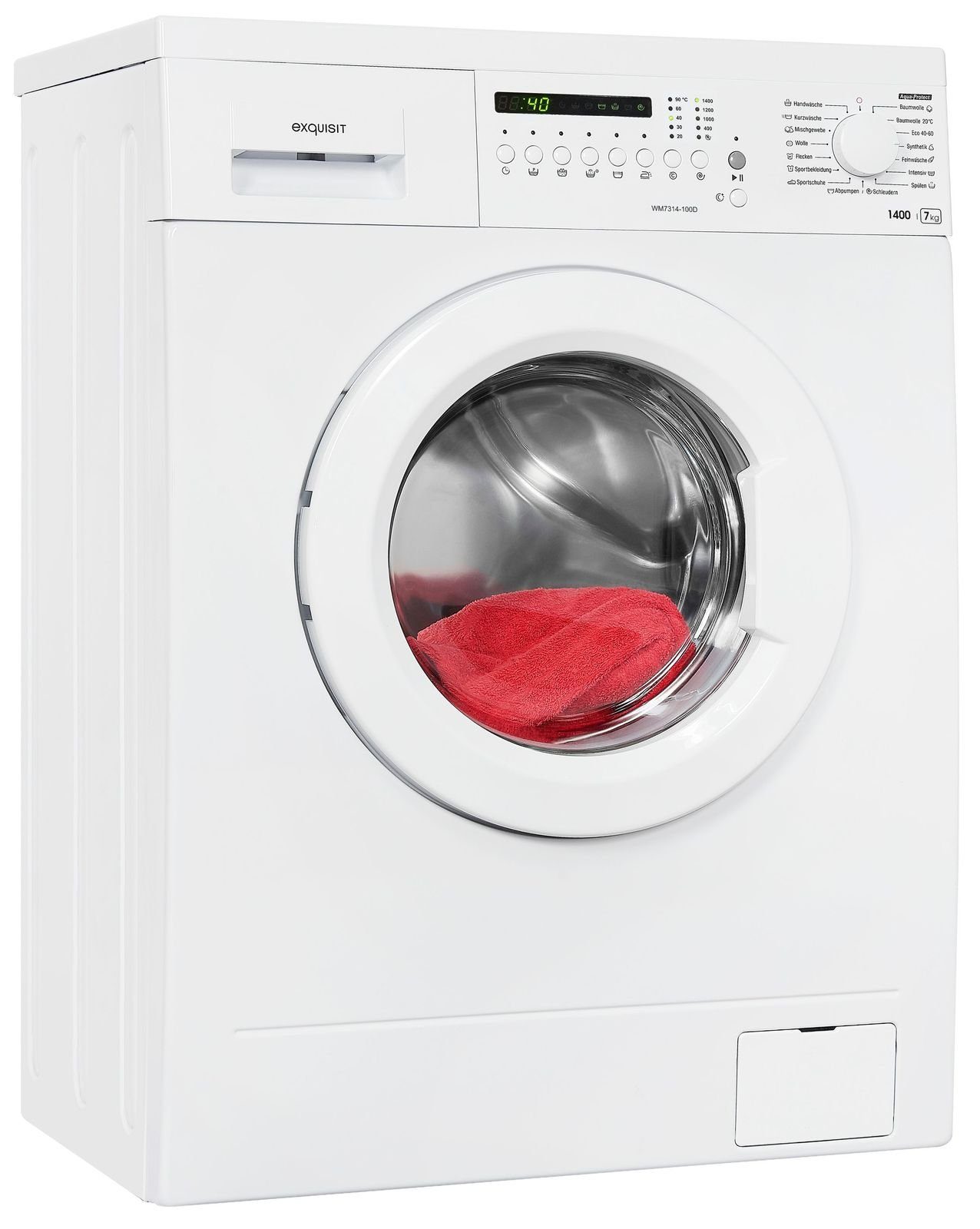 Waschmaschine 1400 U/min Knitterschutz 7kg Weiß EEK: E WM7314-100E
