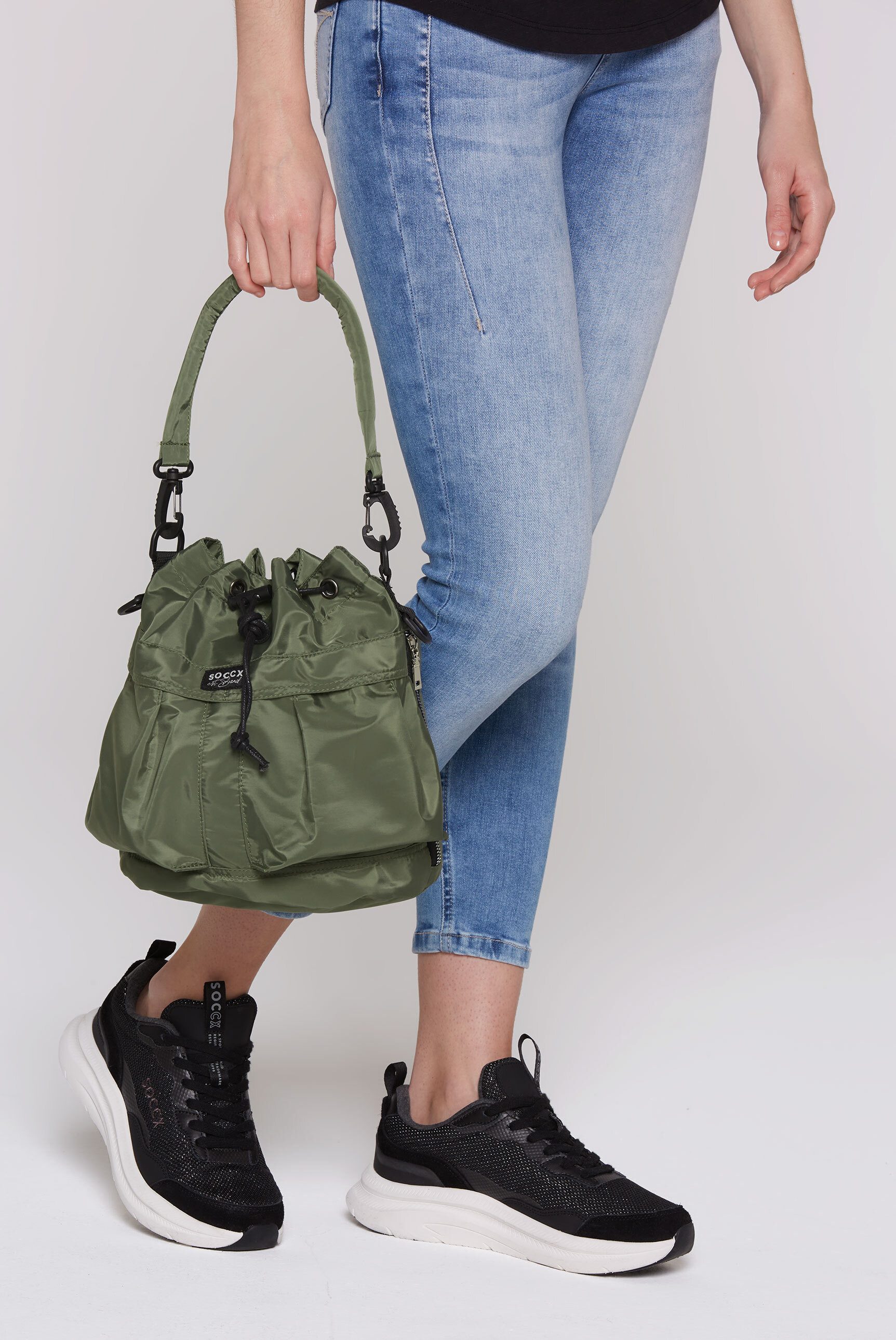 SOCCX Beuteltasche, mit vielen Innenfächern