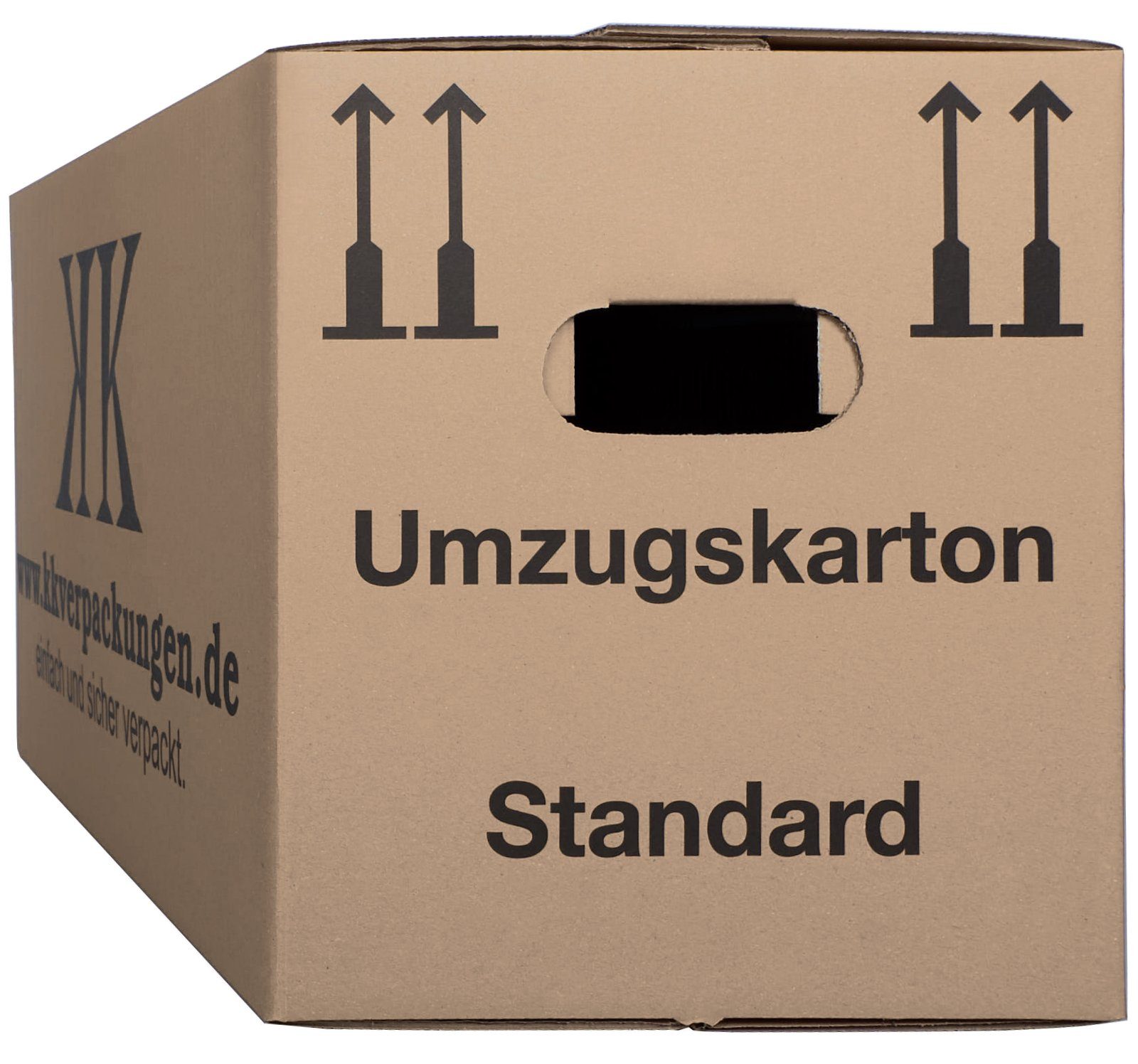 KK Verpackungen Aufbewahrungsbox (Spar-Set, 10 St., 10er-Set), Umzugskartons Umzugskiste Bücherkarton in Basicqualität Braun