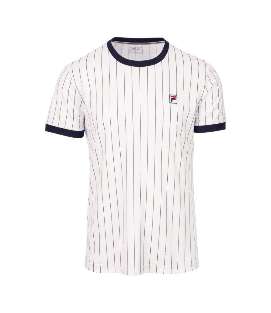 Fila T-Shirt BB1 Stripes (rec. Polyester) weiss/navyblau Herren günstig online kaufen