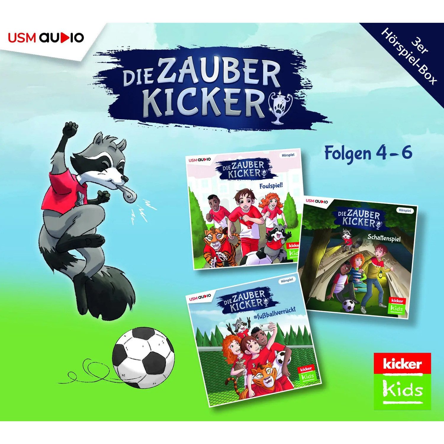 United Soft Media Hörspiel Die Zauberkicker Hörbox Folgen 4-6 (3 Audio CDs)