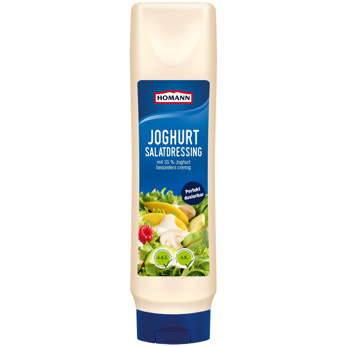 Homann Saucen, Homann Joghurt Dressing mild cremig mit 35 Prozent Joghurt 875ml