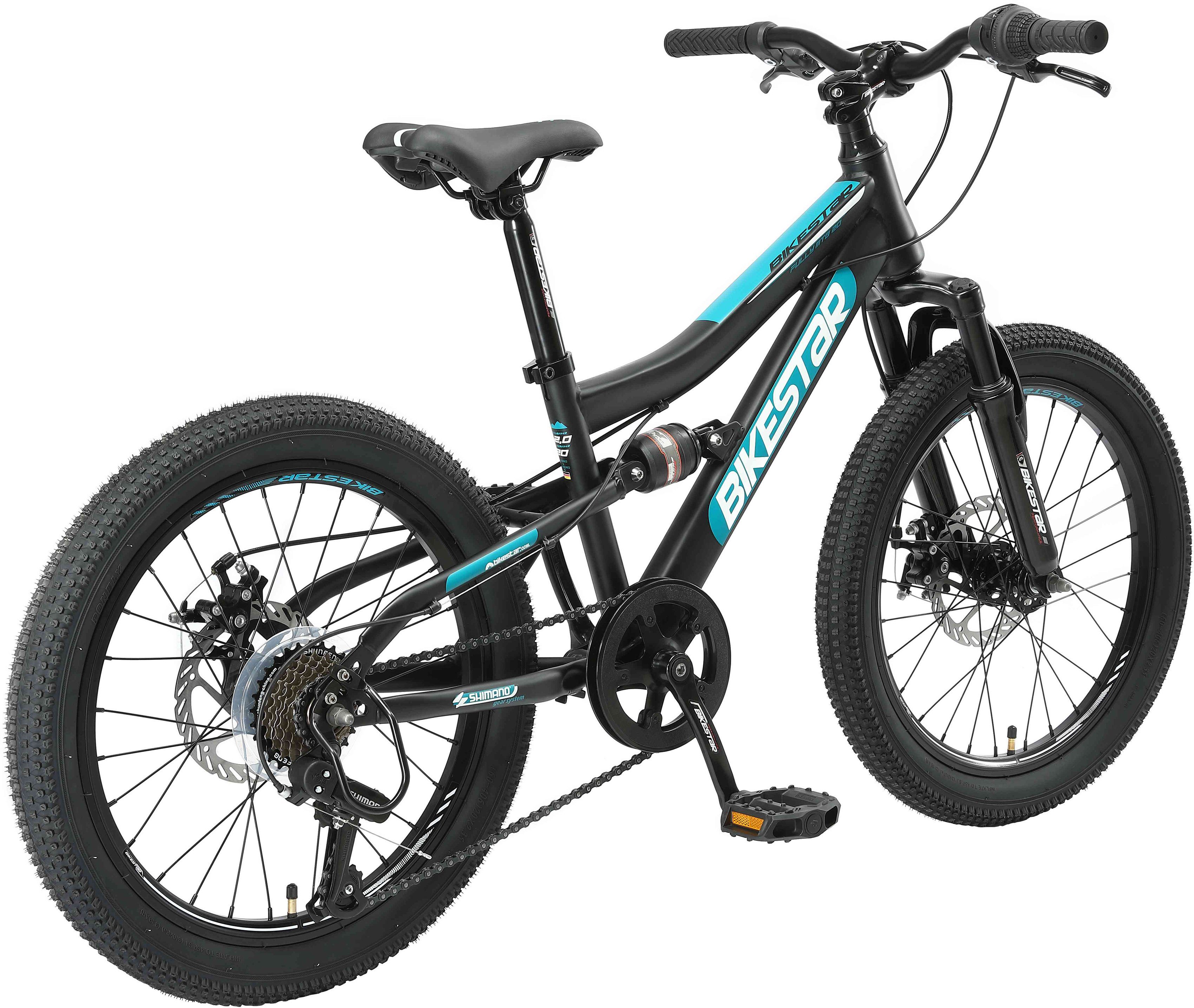 Bikestar Kinderfahrrad, Gang 7 Kettenschaltung Shimano RD-TY21 Schaltwerk,