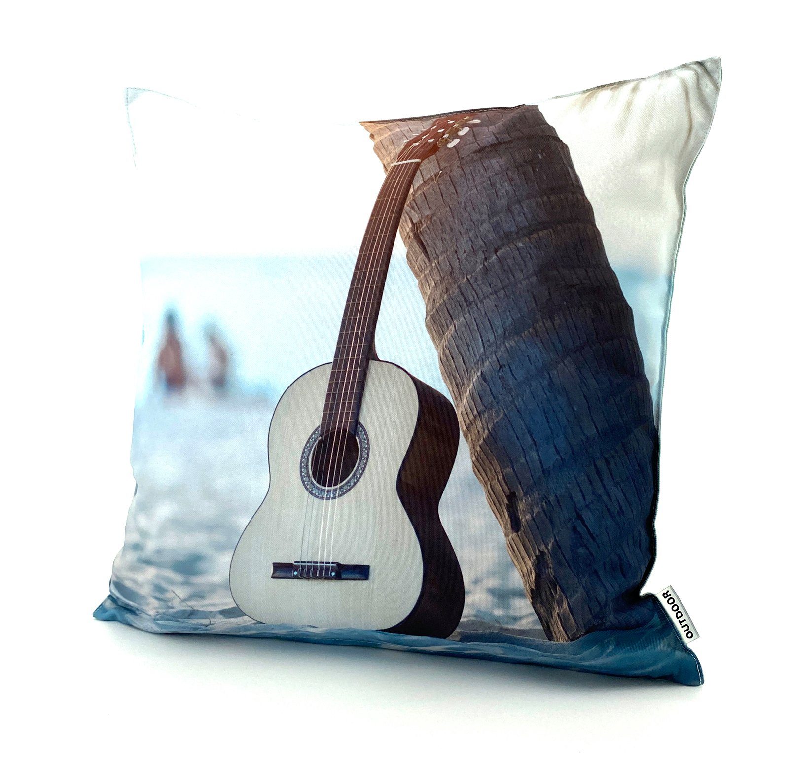 heimtexland Dekokissen Outdoorkissen 45x45 Outdoor Garten Deko Kissen, Lotus Effekt, schmutz- und wasserabweisend, inkl. Füllung
