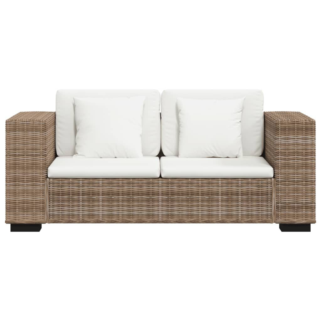 3-Sitzer Sofa DOTMALL Sofa-Set vidaXL Echtes und 2-Sitzer Rattan