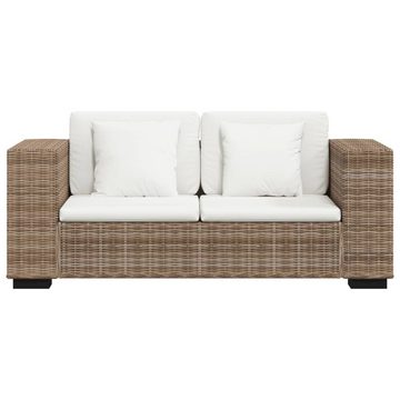 vidaXL Sofa Sofa-Set 2-Sitzer und 3-Sitzer Echtes Rattan