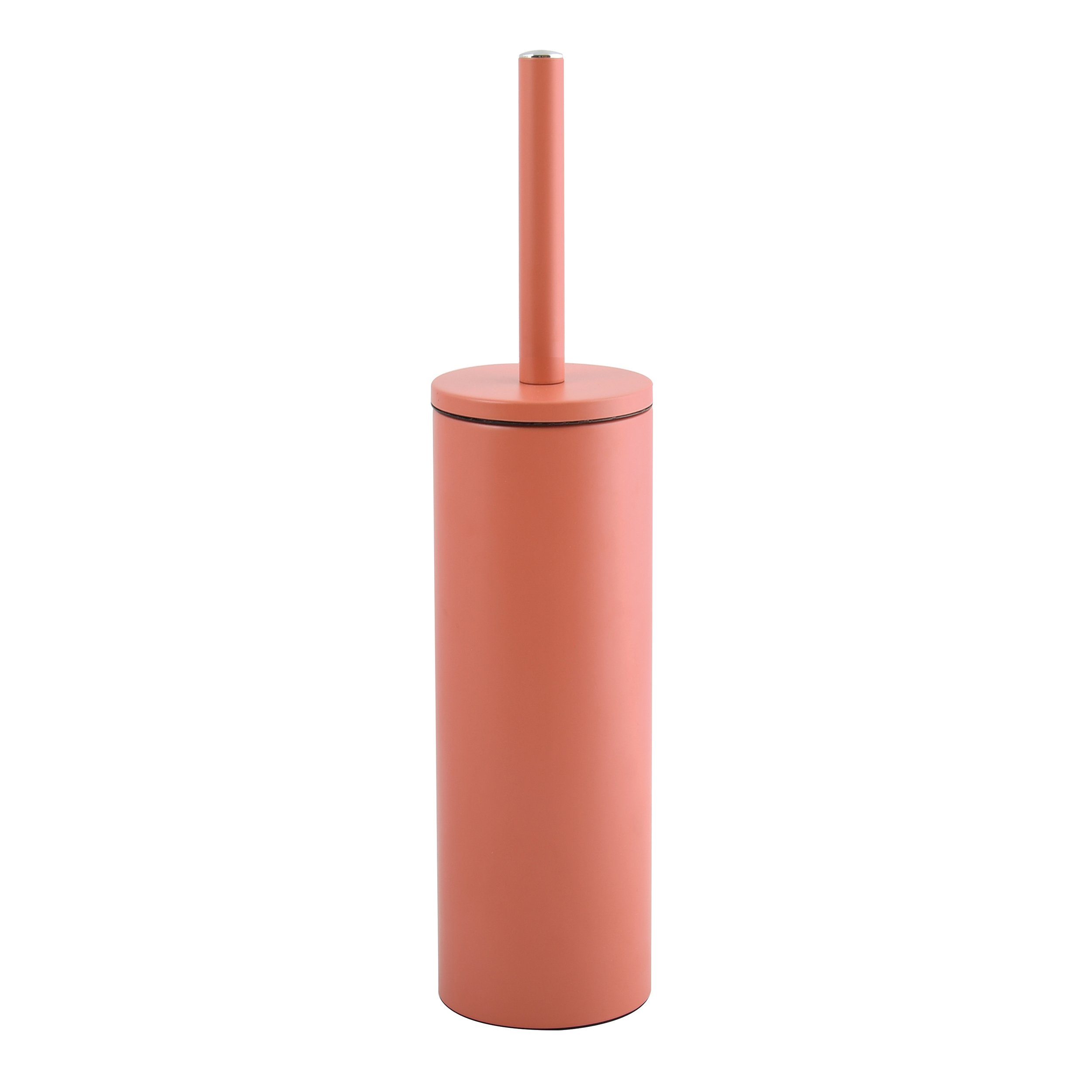 Innenbehälter, pulverbeschichteter Stahl, Toilettenbürste, WC-Garnitur AKIRA, elegantes satiniert, hygienischer Matt-Finish, spirella rot terracotta