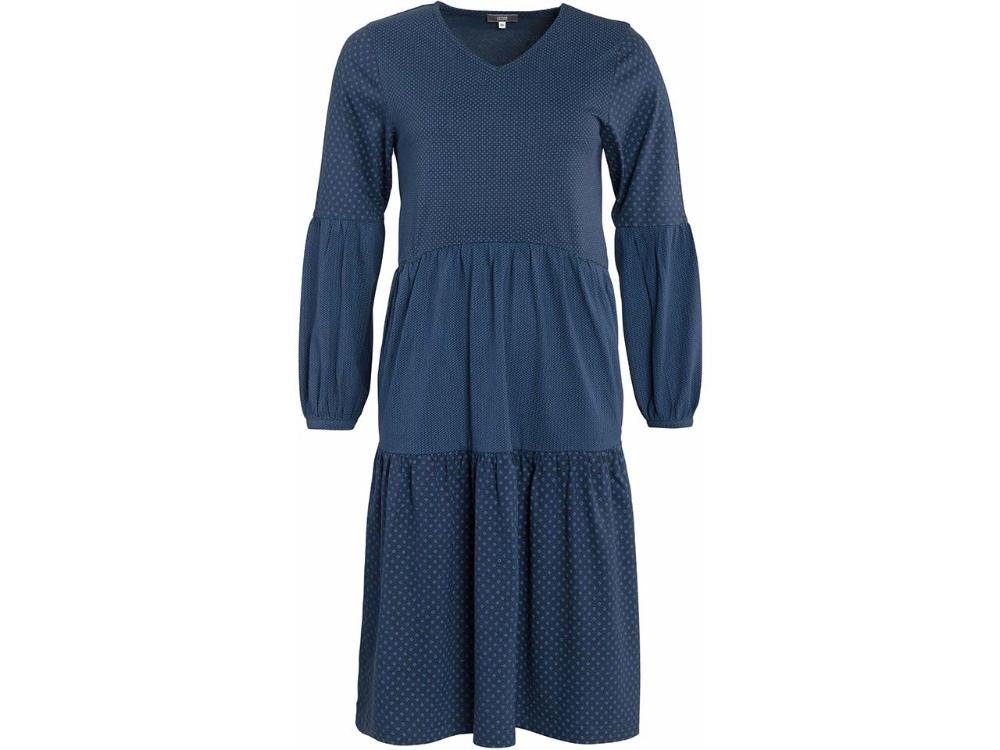 LIVING CRAFTS Jerseykleid Living Crafts Bio-Damen-Kleid 'Philippa' mit V-Aus