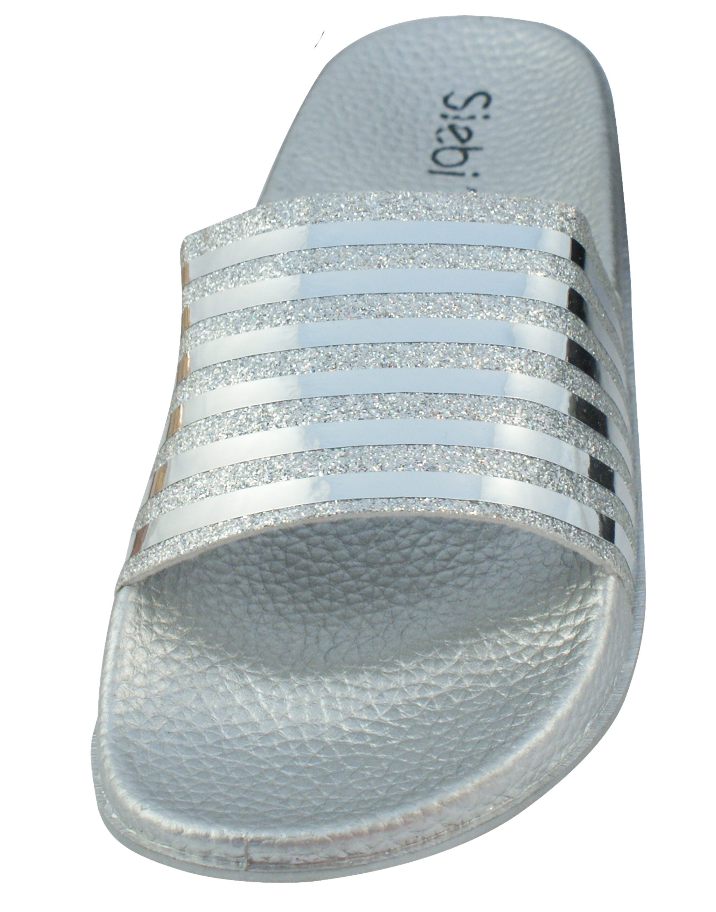 Siebi`s Siebi's Pisa Badeschuhe Damen modische Fußbett-Pantolette Badeschuh