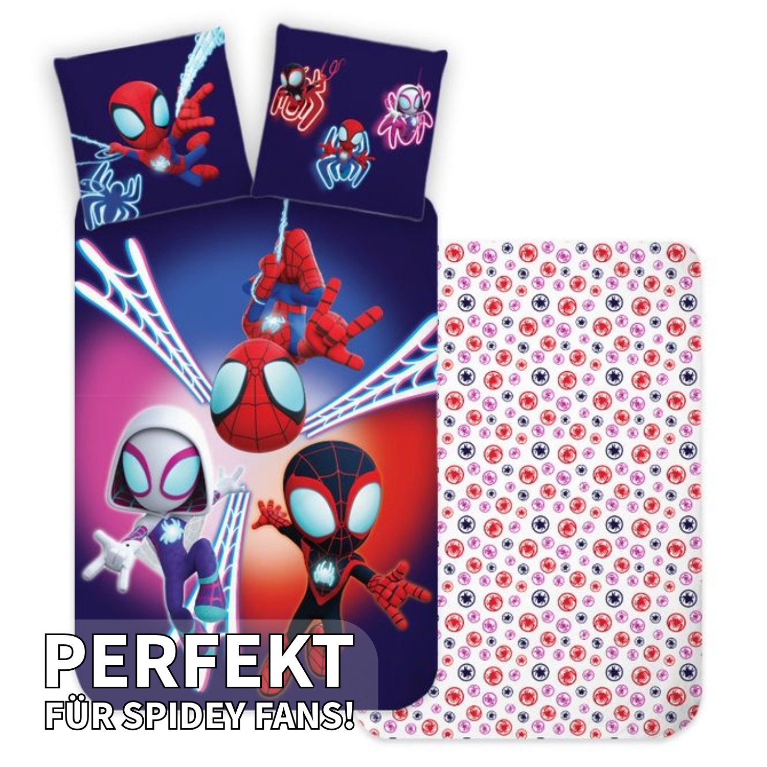 BrandMac Kinderbettwäsche Spidey und seine Super-Freunde Bettwäsche-Set 135 günstig online kaufen
