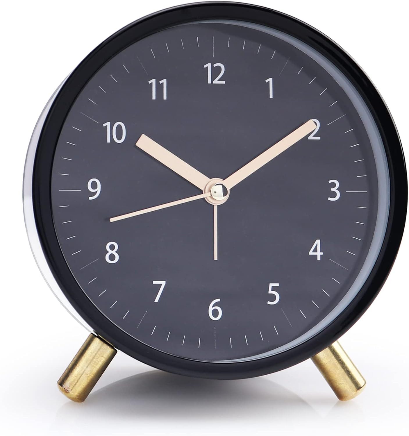 Coonoor Wecker Wecker, lautlos ohne Ticken, mit Beleuchtung, modischer Meta günstig online kaufen