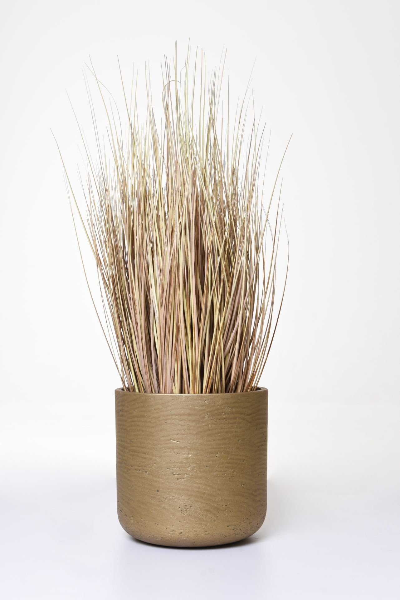 VIVANNO, 78 -, Kunstpflanze cm künstlich Kunstpflanze Ziergras BOHO im Topf Höhe Beige Kunstgras Braun