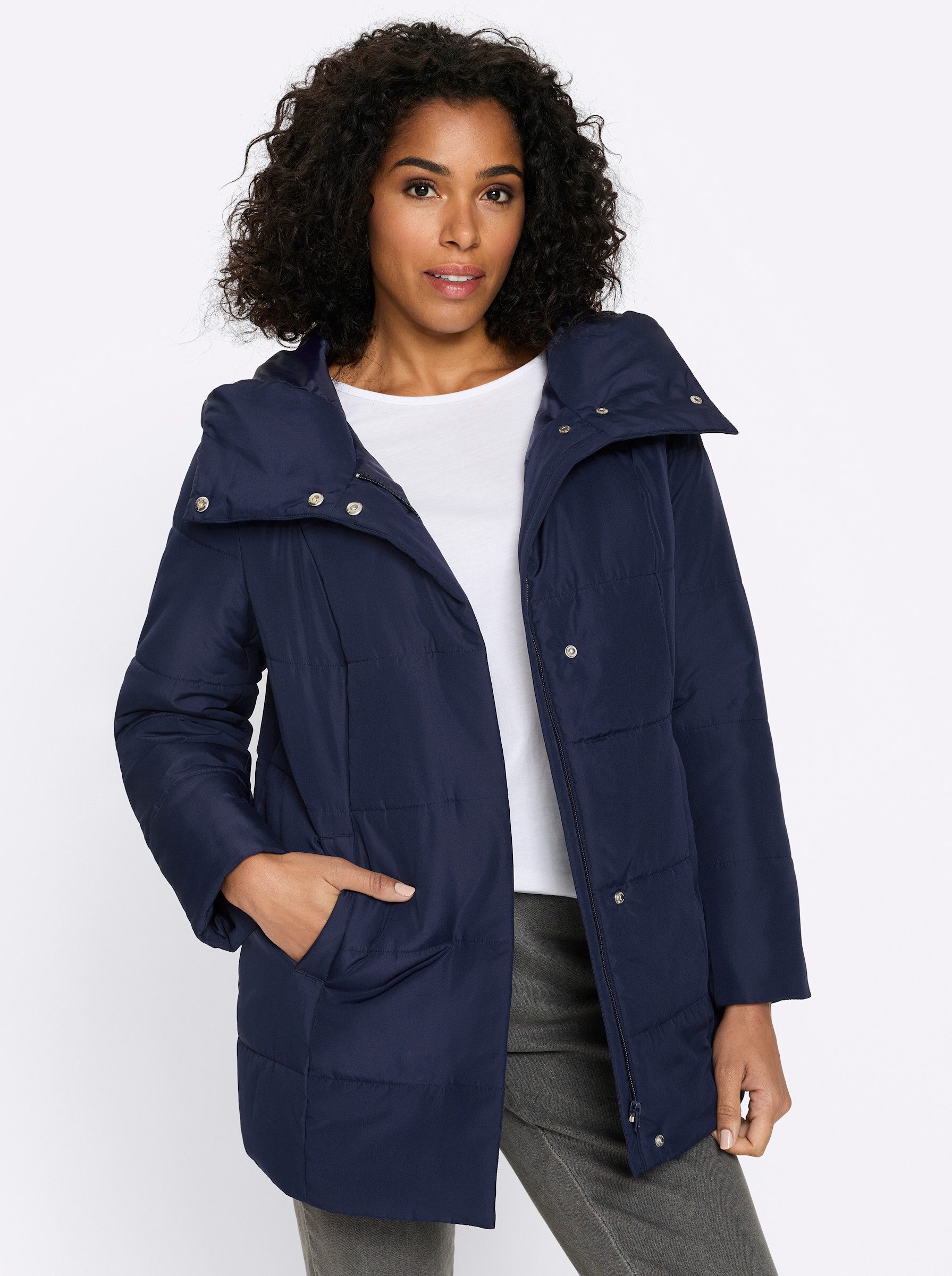 Sieh an! Winterjacke Steppjacke Langarm