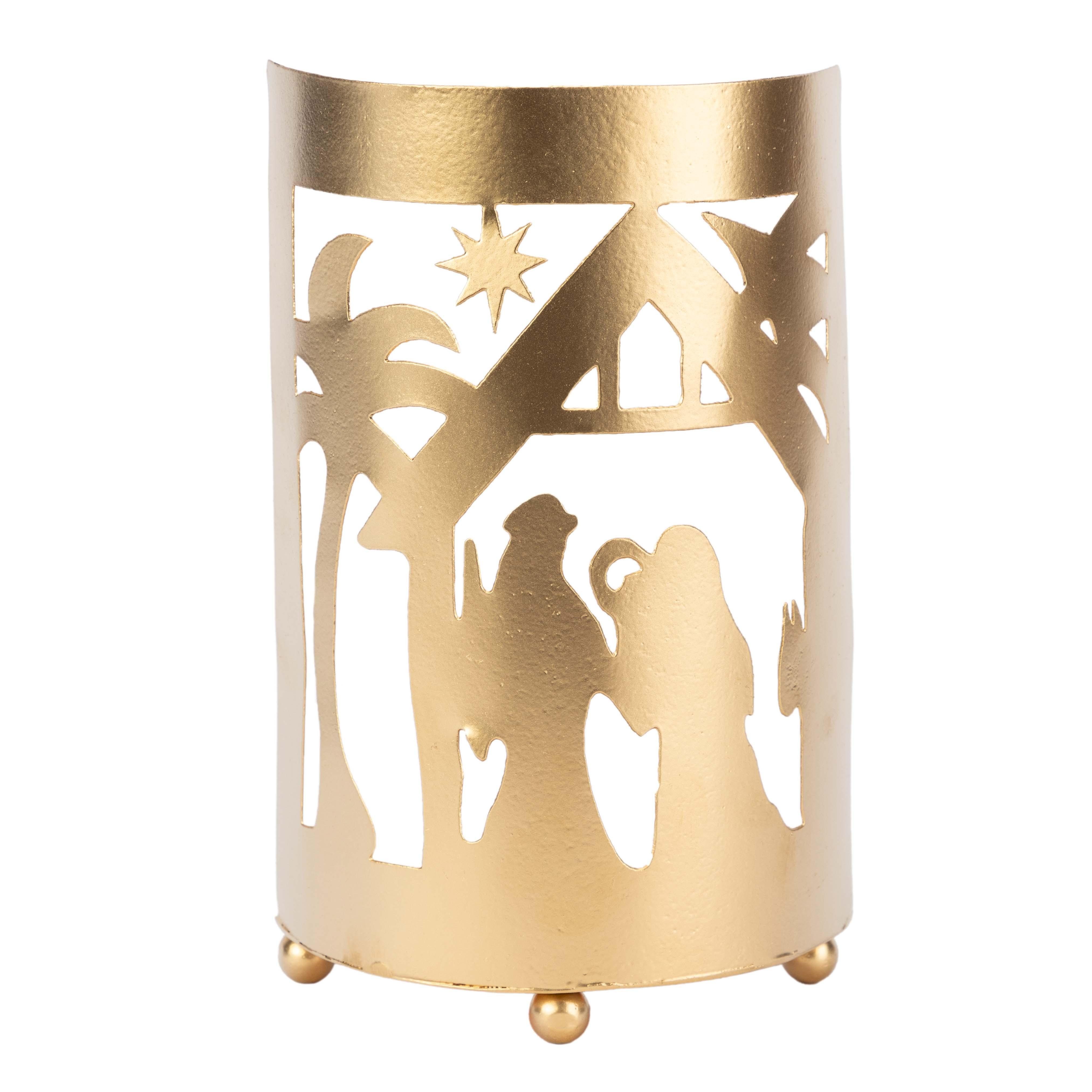 El Puente Krippe Windlicht "Krippe", Handmade, Fair Trade