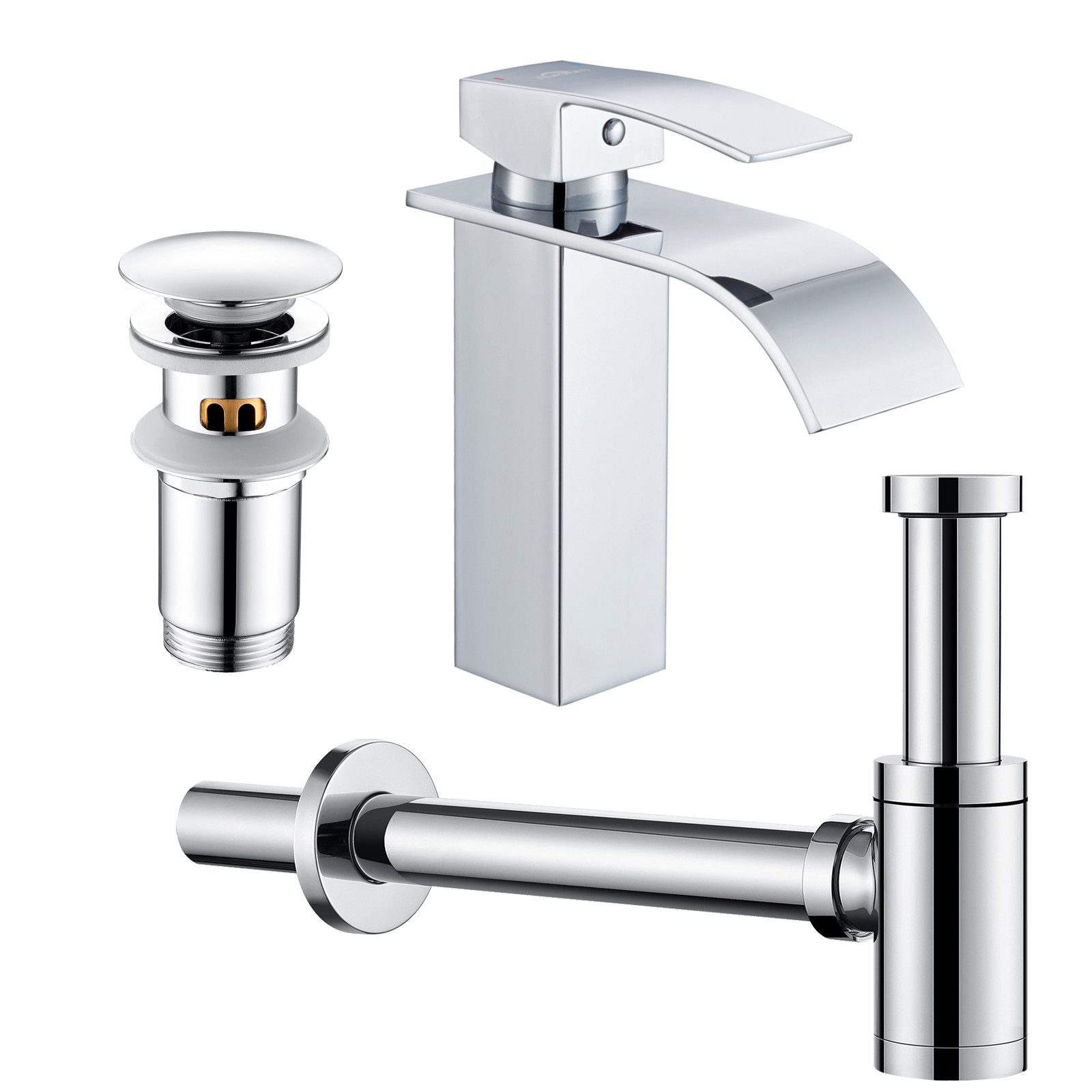 Auralum Max Waschtischarmatur Wasserfall Badarmatur Badezimmer günstig online kaufen
