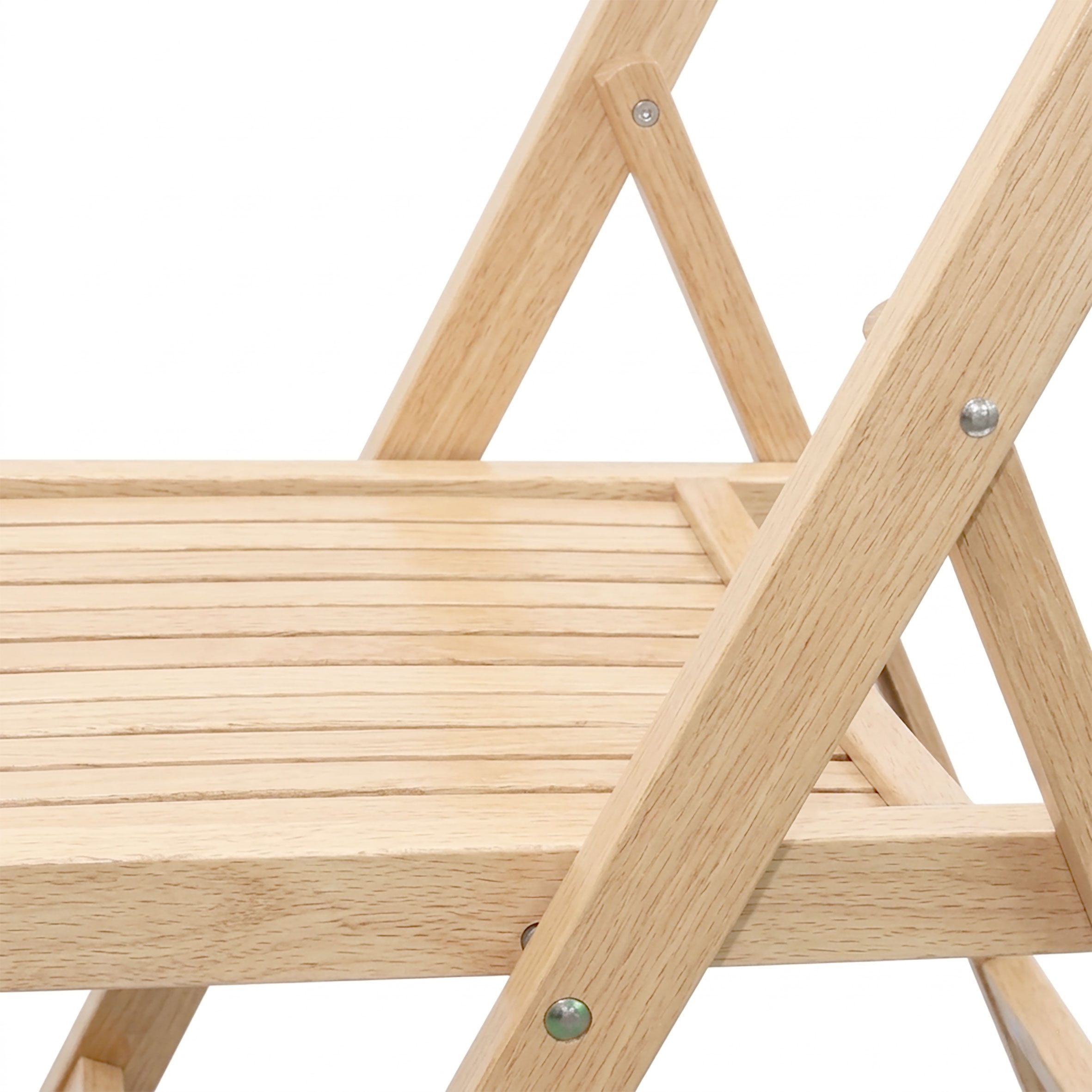 Spetebo Klappstuhl Klassischer Klappstuhl aus Holz belastbar bis 100 kg (79 x 59 cm, 1 St), Küchen Beistell Stuhl klappbar – Bild 4 von 5