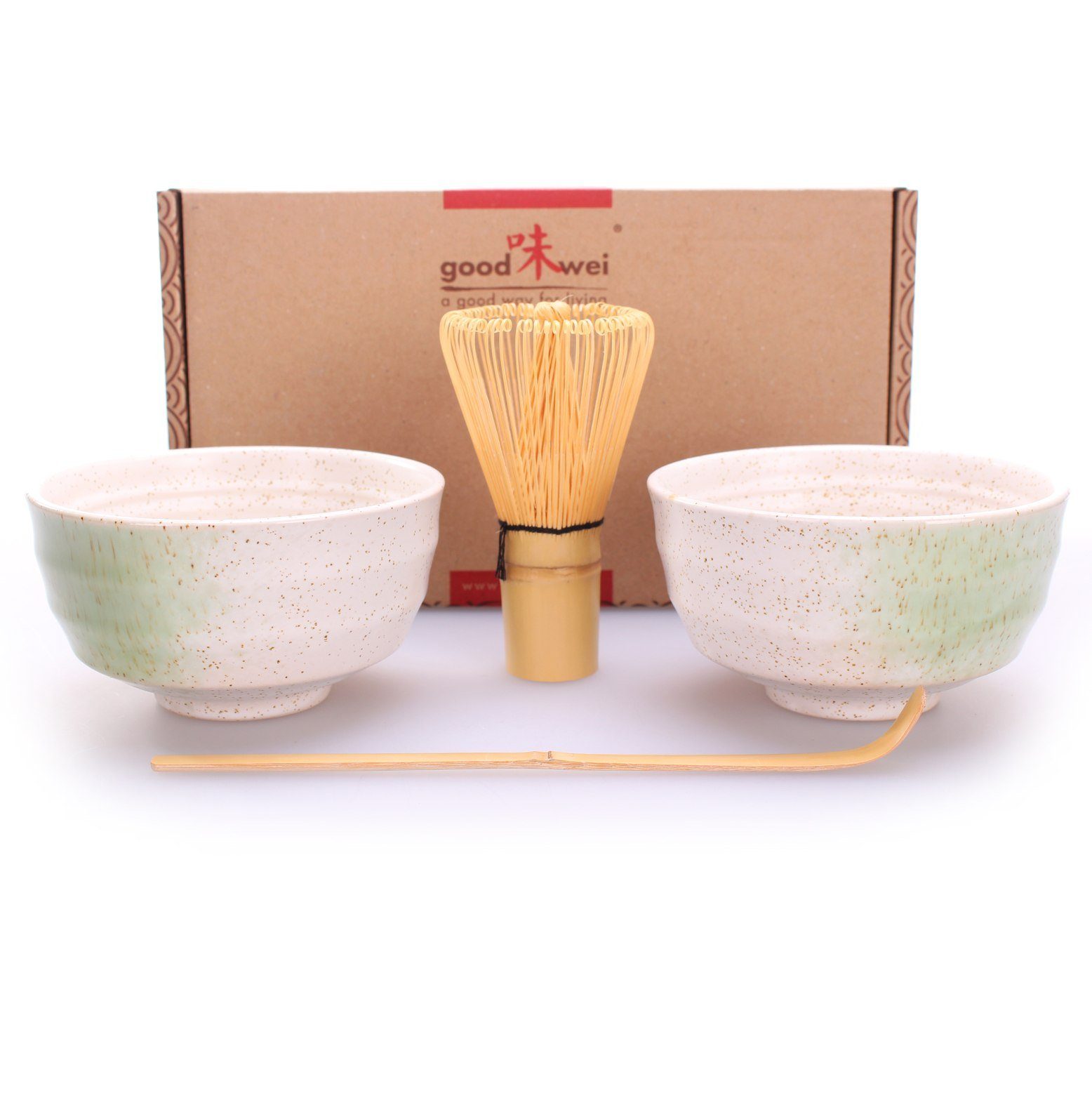 Goodwei Teeservice Matcha-Set "Shiro" Duo (4-tlg), Keramik
