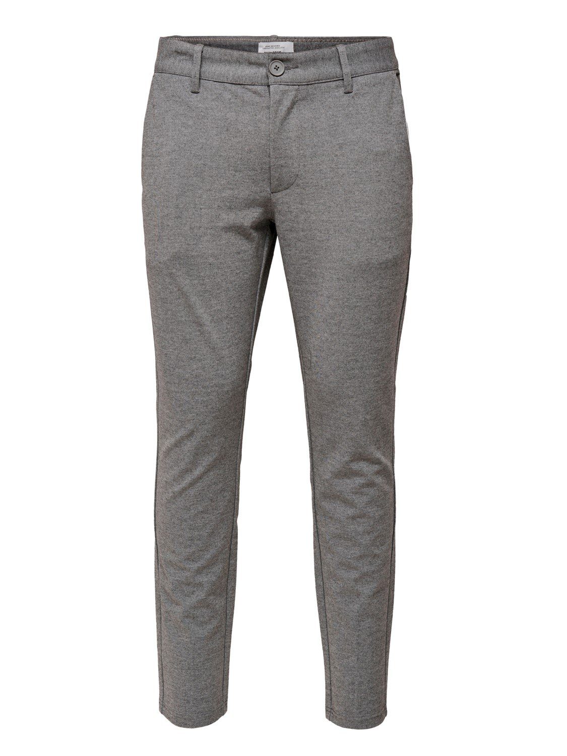 ONLY & SONS mit Melange Medium Chinohose 22010209 ONSMARK Stretch Grey