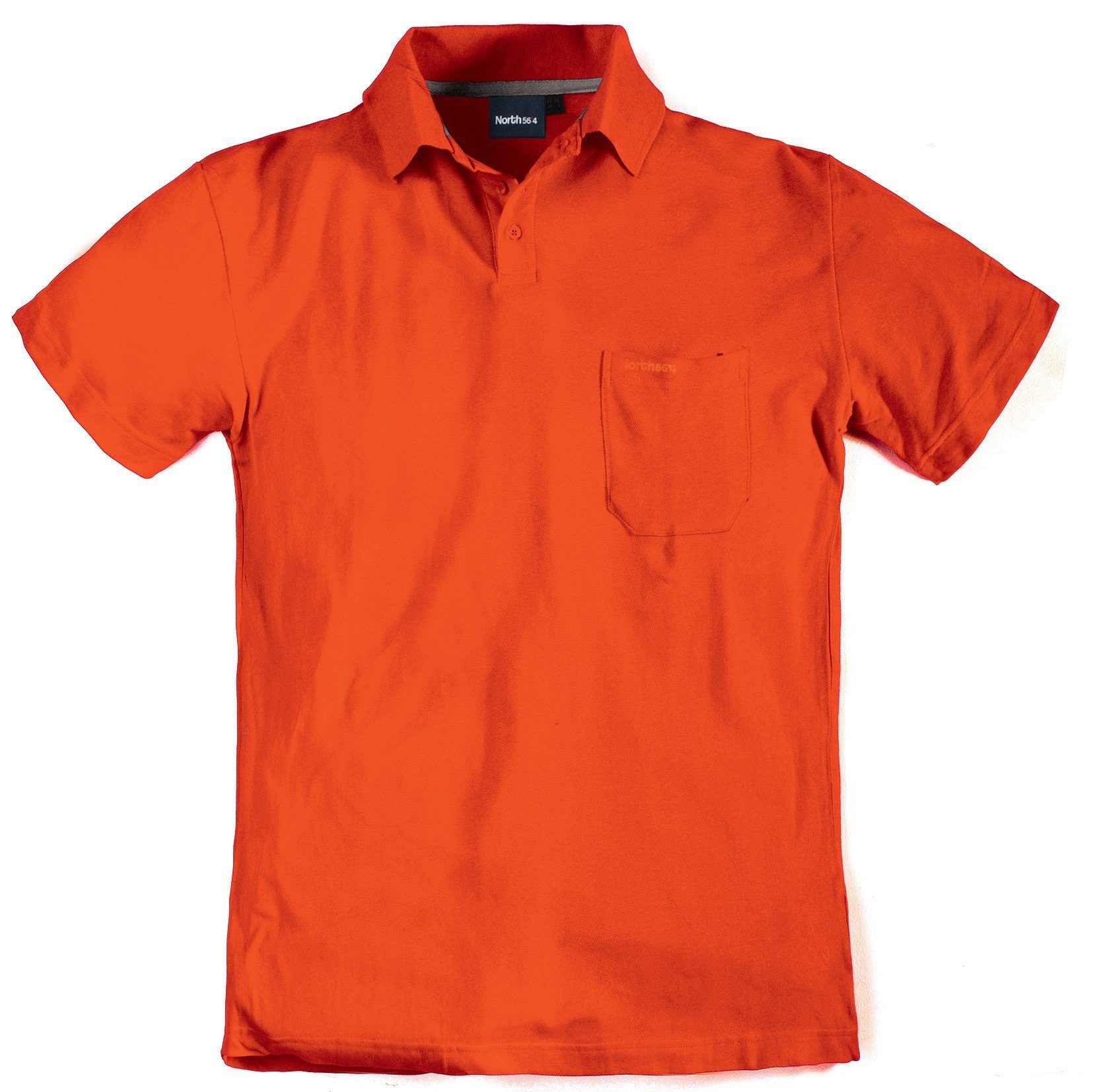 north 56 4 Poloshirt Herren- Kurzarmpolo von Allsize in großen Größen bis 8XL, orange