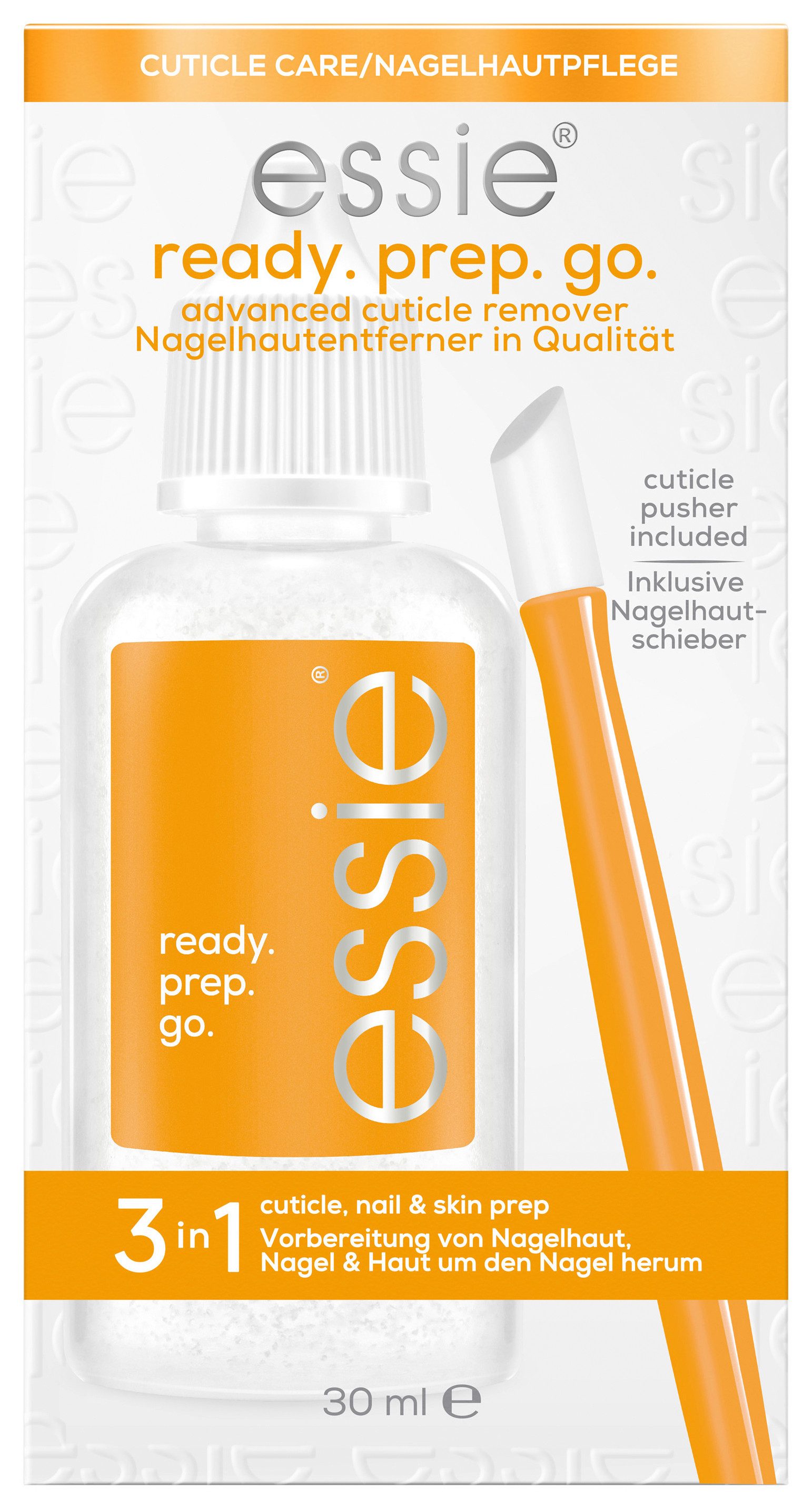 essie Nagelpflege-Set ready.prep.go., 2-tlg., mit Nagelhautentferner und Nagelhautschieber