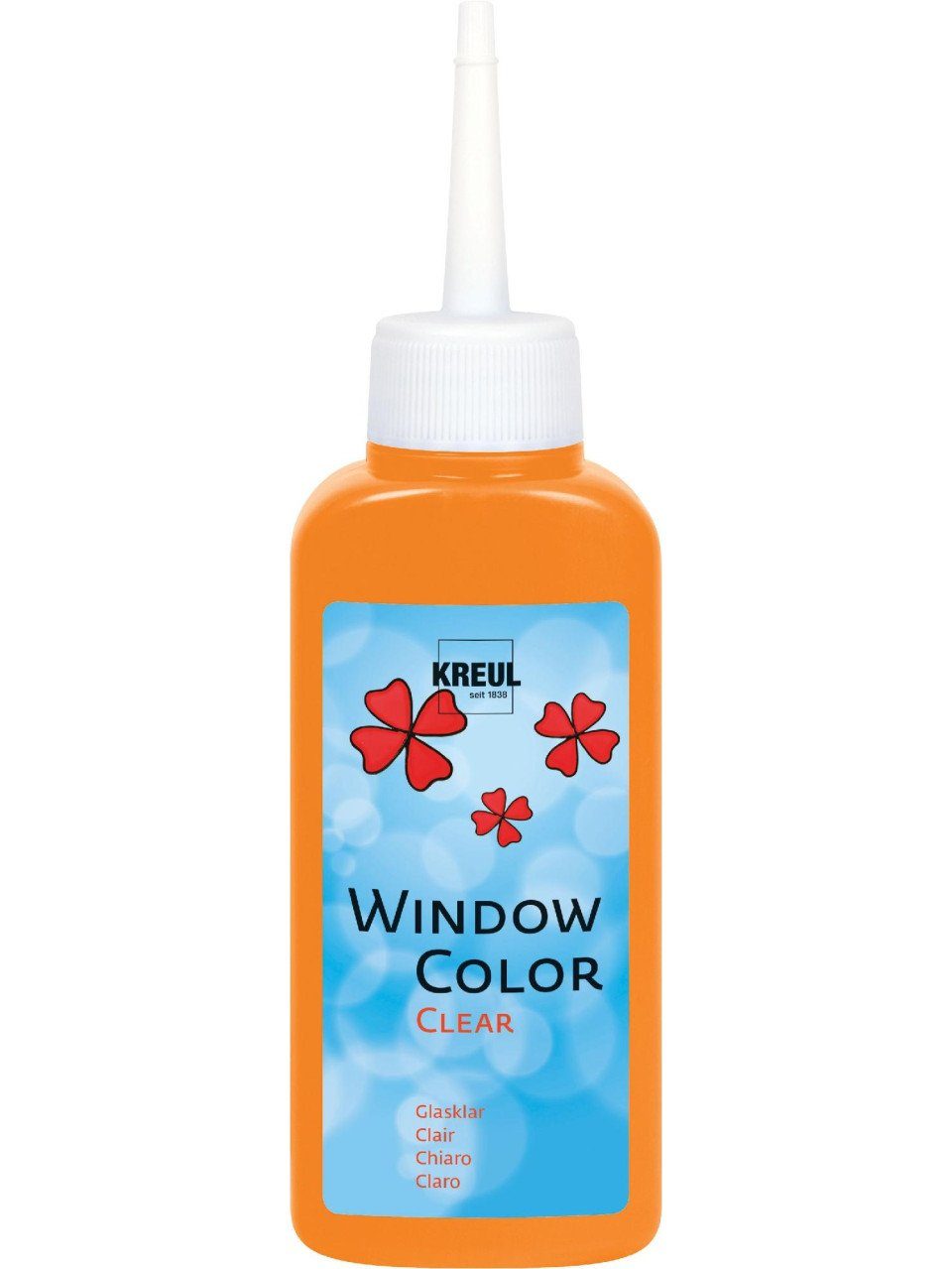Bastelfarbe Kreul Window Color Clear orange 80 ml