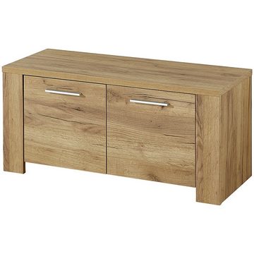 Lomadox Garderoben-Set BILBAO-01, (Spar-Set, 5-St), Flurgarderobenset, Eiche Navarra mit Touchwood, 297x198x41 cm ohne