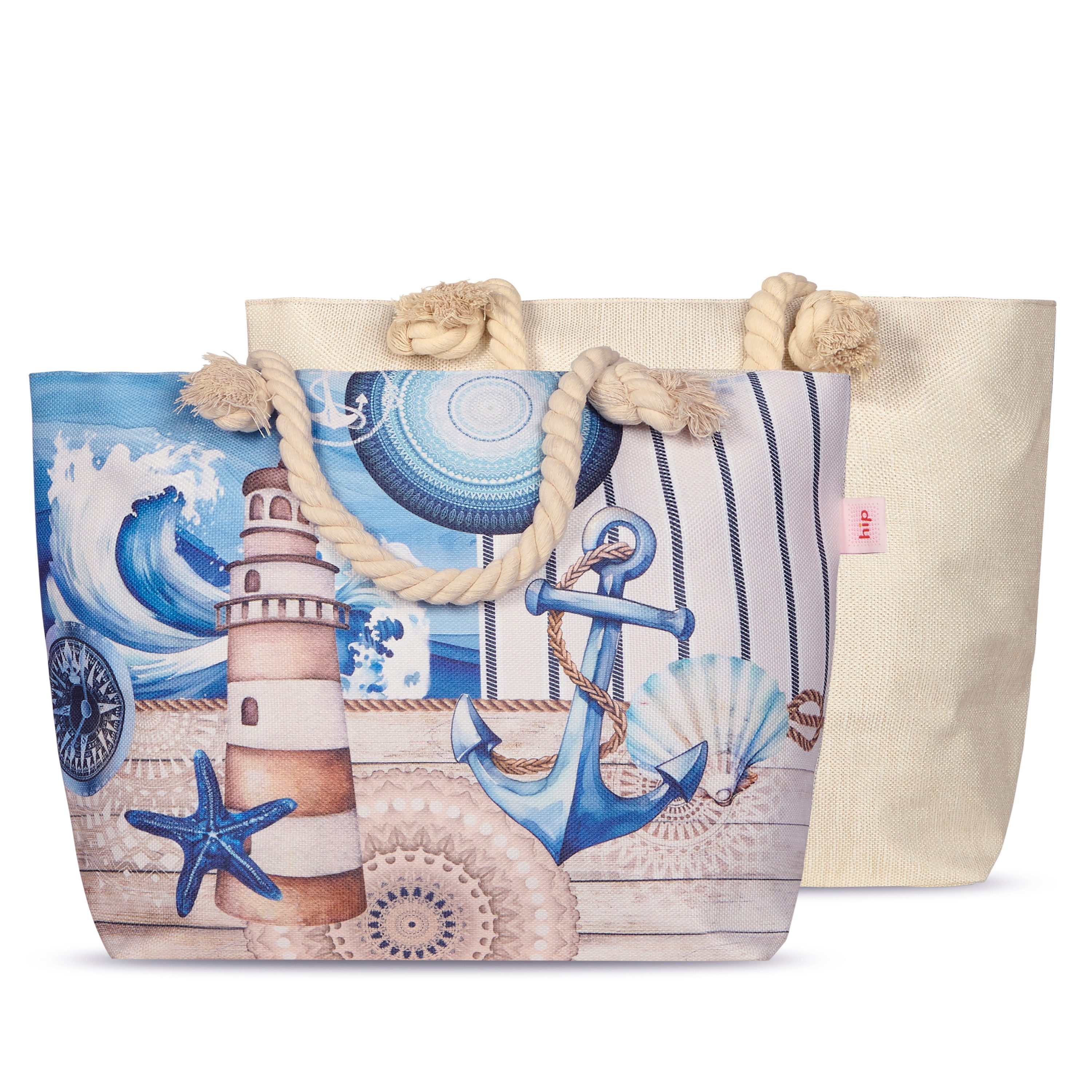 Freizeittasche Tasche 43x60 cm Gewebtes Polyester Aldiana Mandalas und maritim / Str