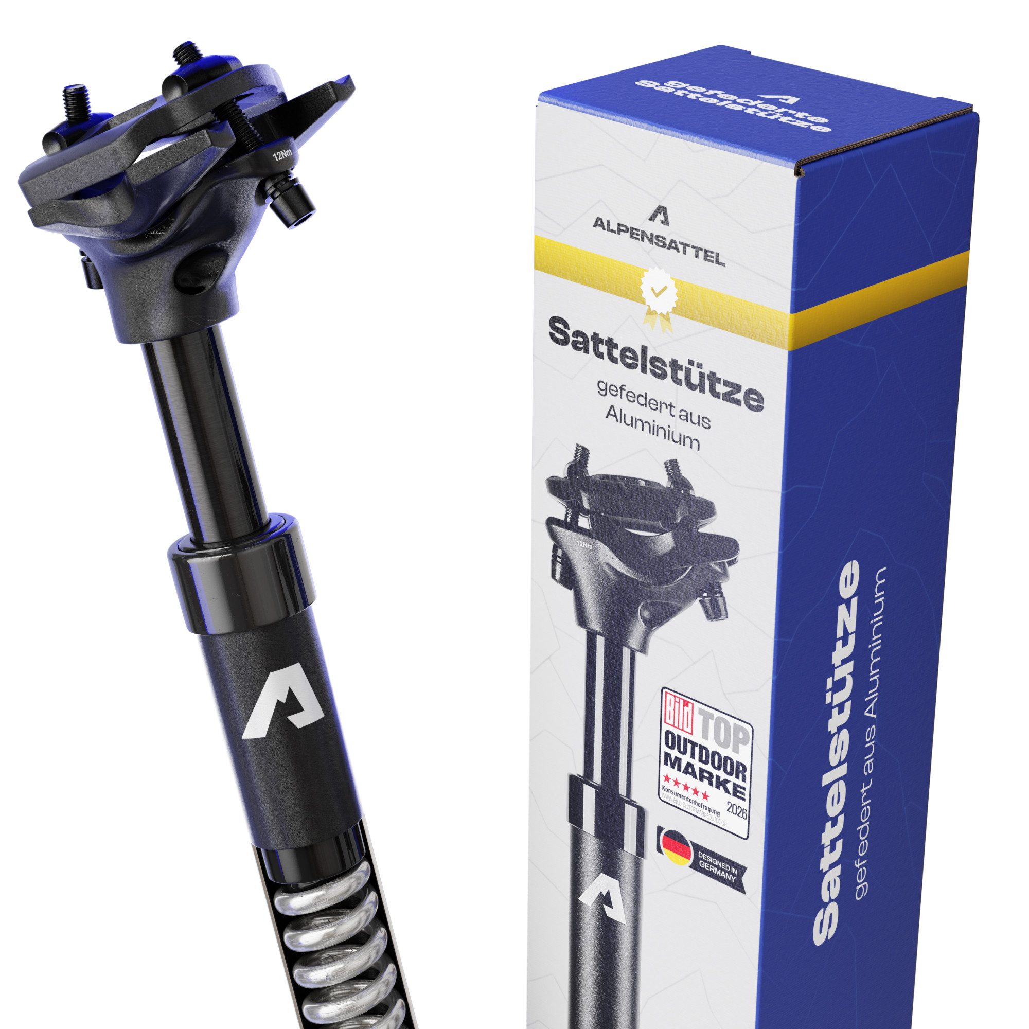 Alpensattel Federsattelstütze Sattelstütze
