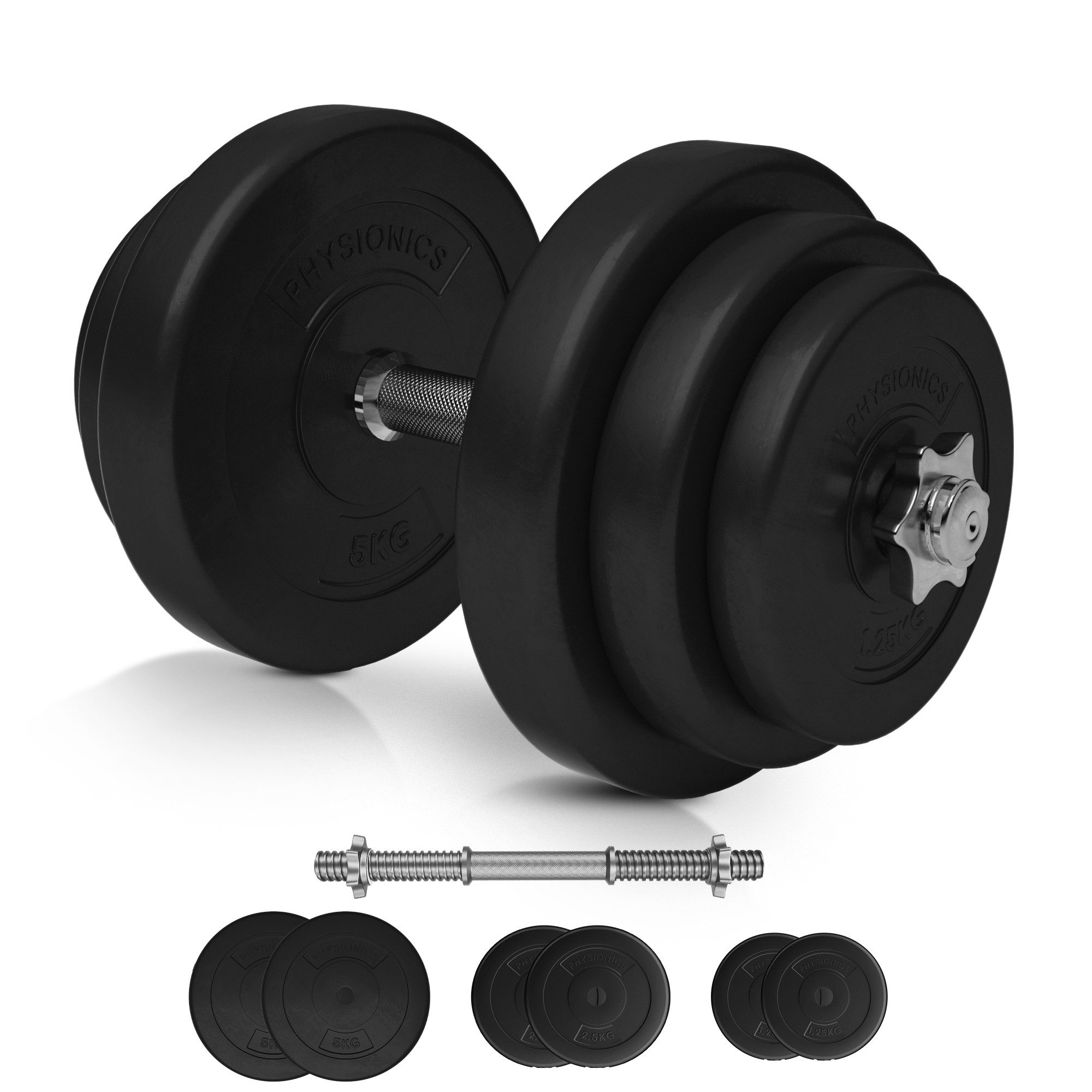 Hantel-Set Kurzhantel Set 20kg - Ø 25 mm - Hantelstangen, Kurzhanteln
