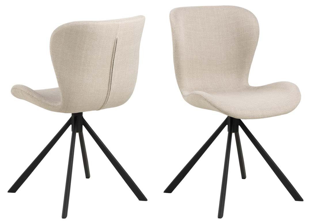 ACTONA GROUP Esszimmerstuhl 2er Set BatildaA1 Esszimmerstuhl beige. (2 St)