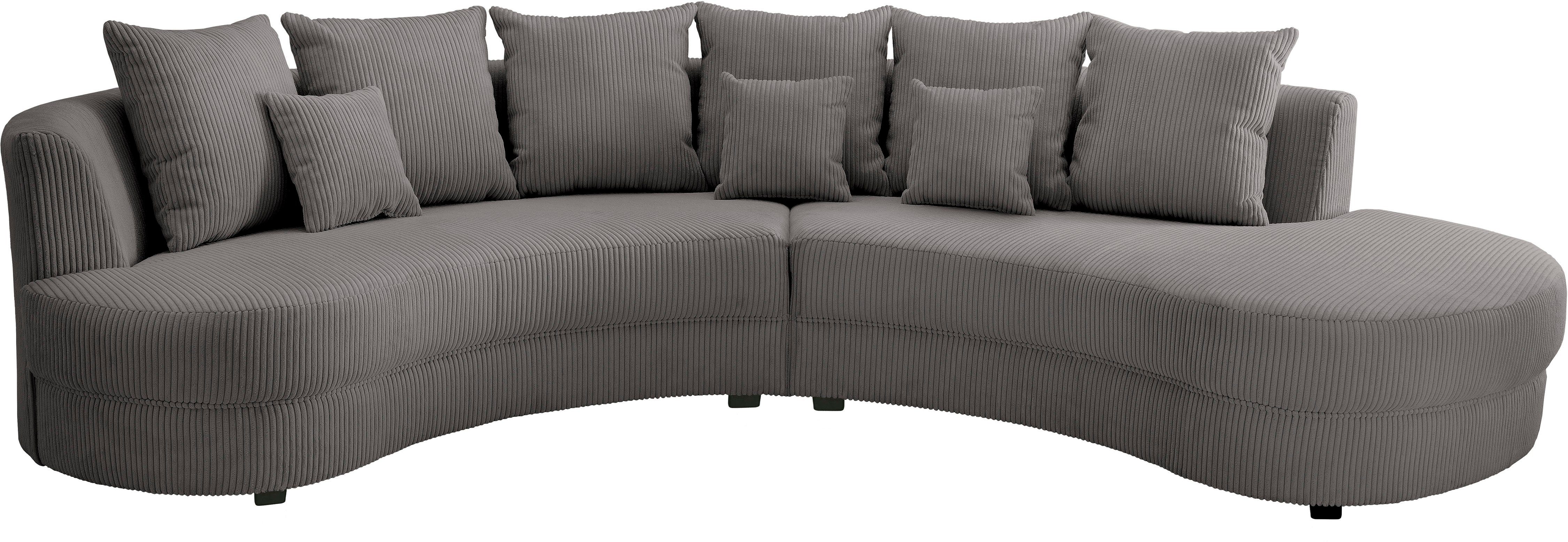 INOSIGN Ecksofa Limoncello, ergonomische Form