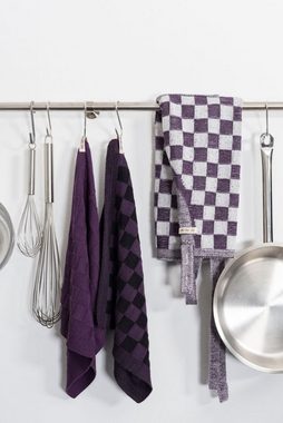 Knit Factory Geschirrtuch Uni Küchenhandtücher 50x50 cm Glatt Dunkelblau, aus 100% Baumwolle, Premium-Qualität - Vielfältig einsetzbares