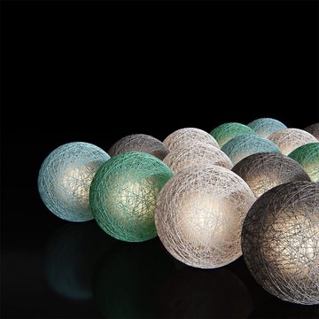 Vicco LED-Lichterkette Lichterkette Cotton Balls Girlande 310 cm Jungen