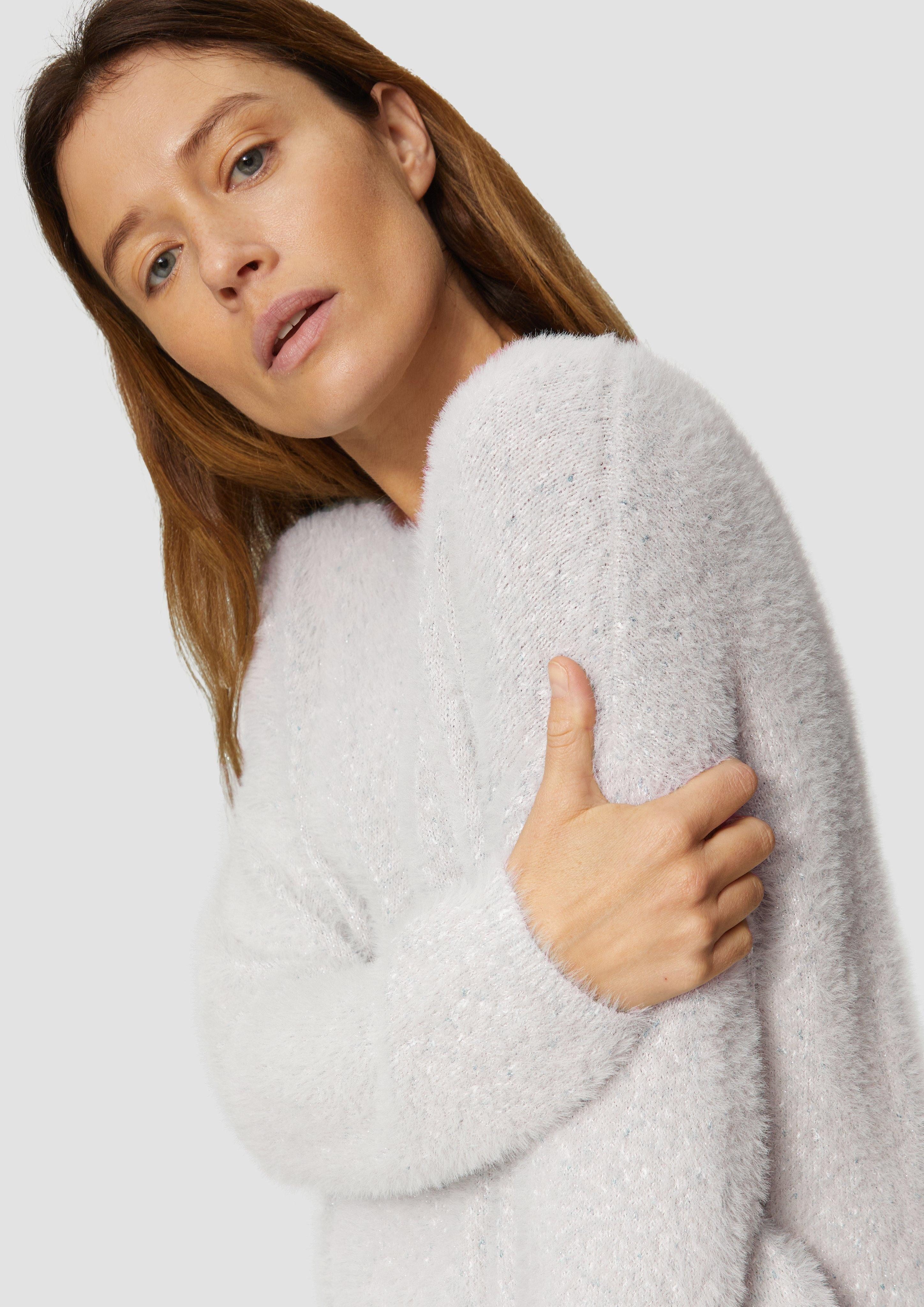 s.Oliver BLACK LABEL Strickpullover Flauschiger Strickpullover günstig online kaufen