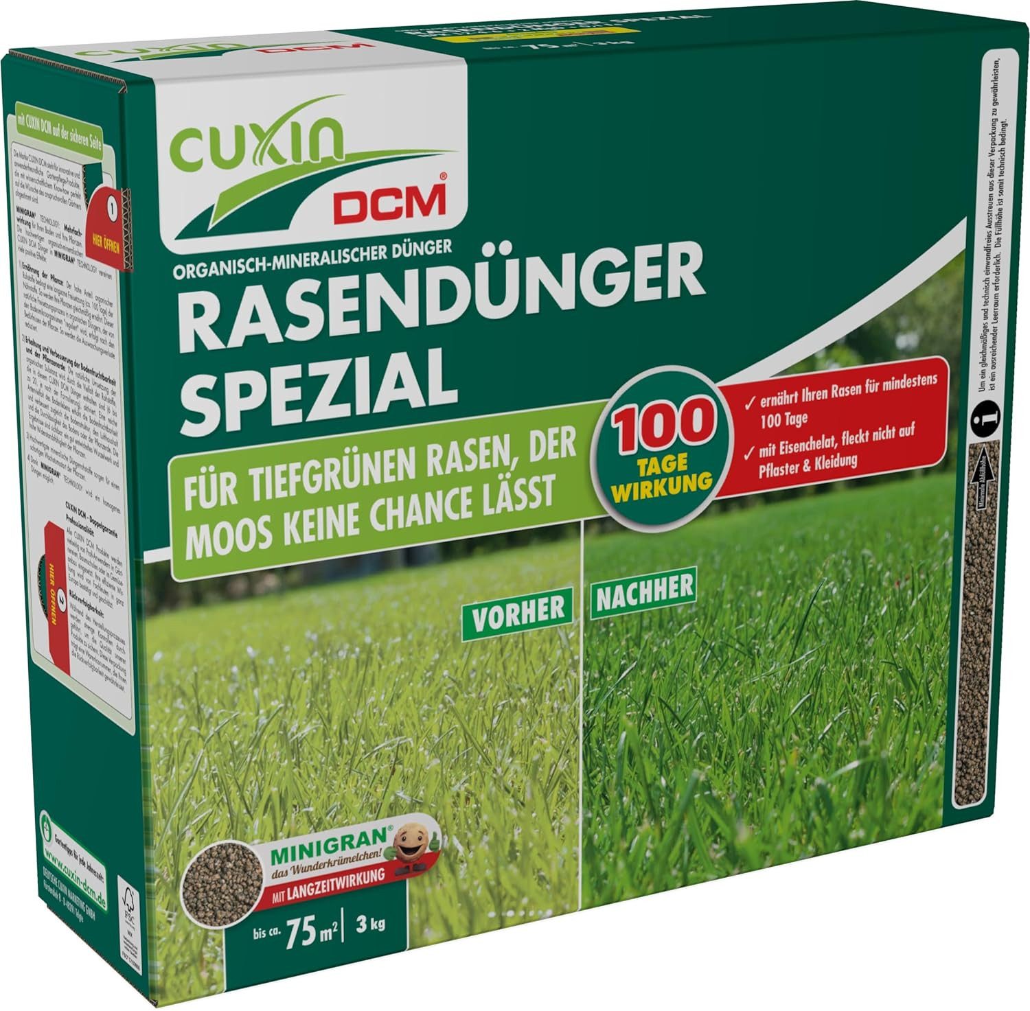 Cuxin DCM Rasendünger Cuxin DCM Rasendünger Spezial 3 kg organisch-mineralischer Dünger+Mg