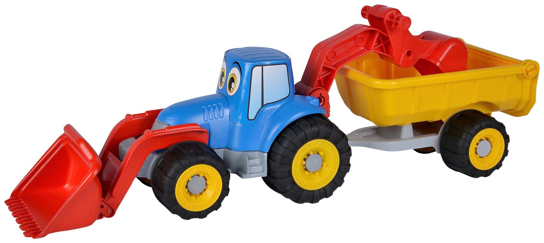 Sand Traktor mit Anhänger 