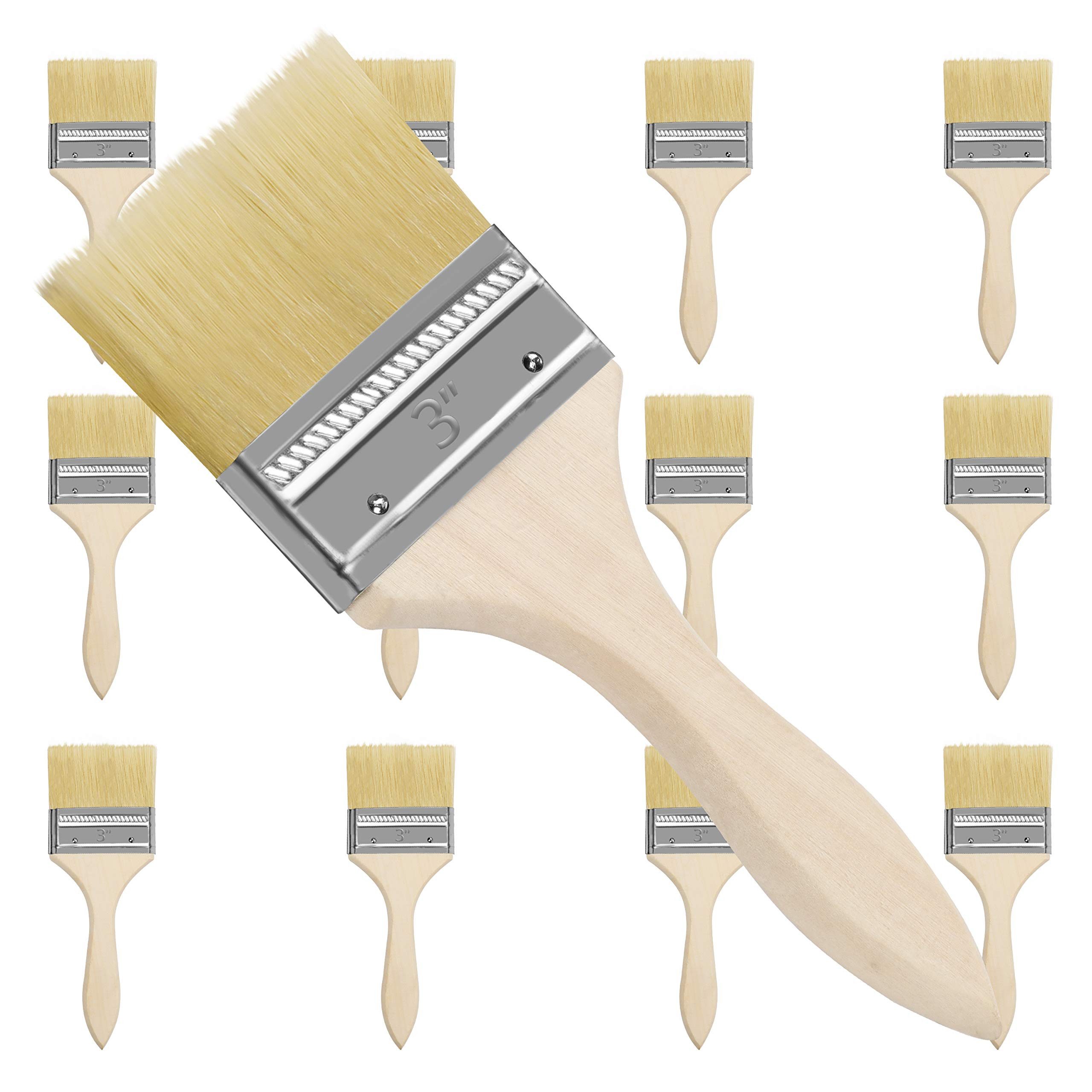 Kurtzy Lackierpinsel Pinselset mit 12 Pinseln - 76,2mm Pinselkopf, Кисть 21cm Größe, (12 St)
