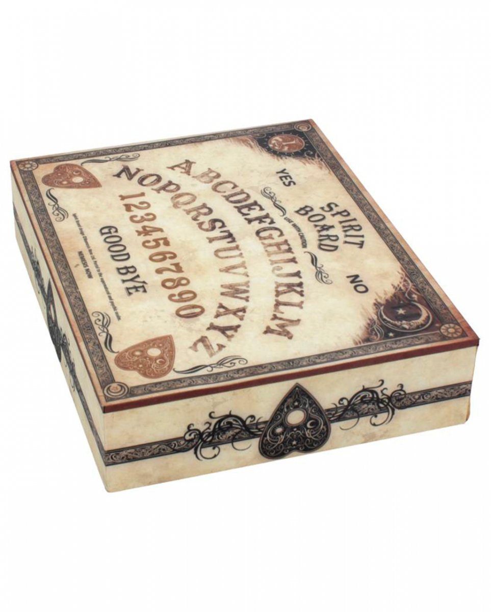 Horror-Shop Dekofigur Ouija Brett Schmuckkäschen im Spirit Board Design