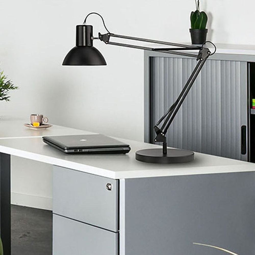 Schreibtischleuchte Success E27 aus Stahl in Schwarz 400mm 