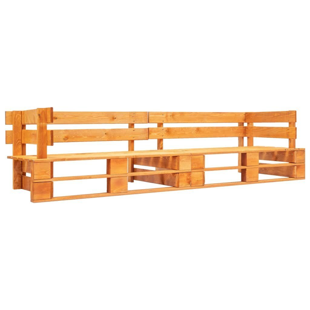 furnicato Gartenbank Garten-Palettensofa aus imprägniertem Kiefernholz 220x66x55 cm