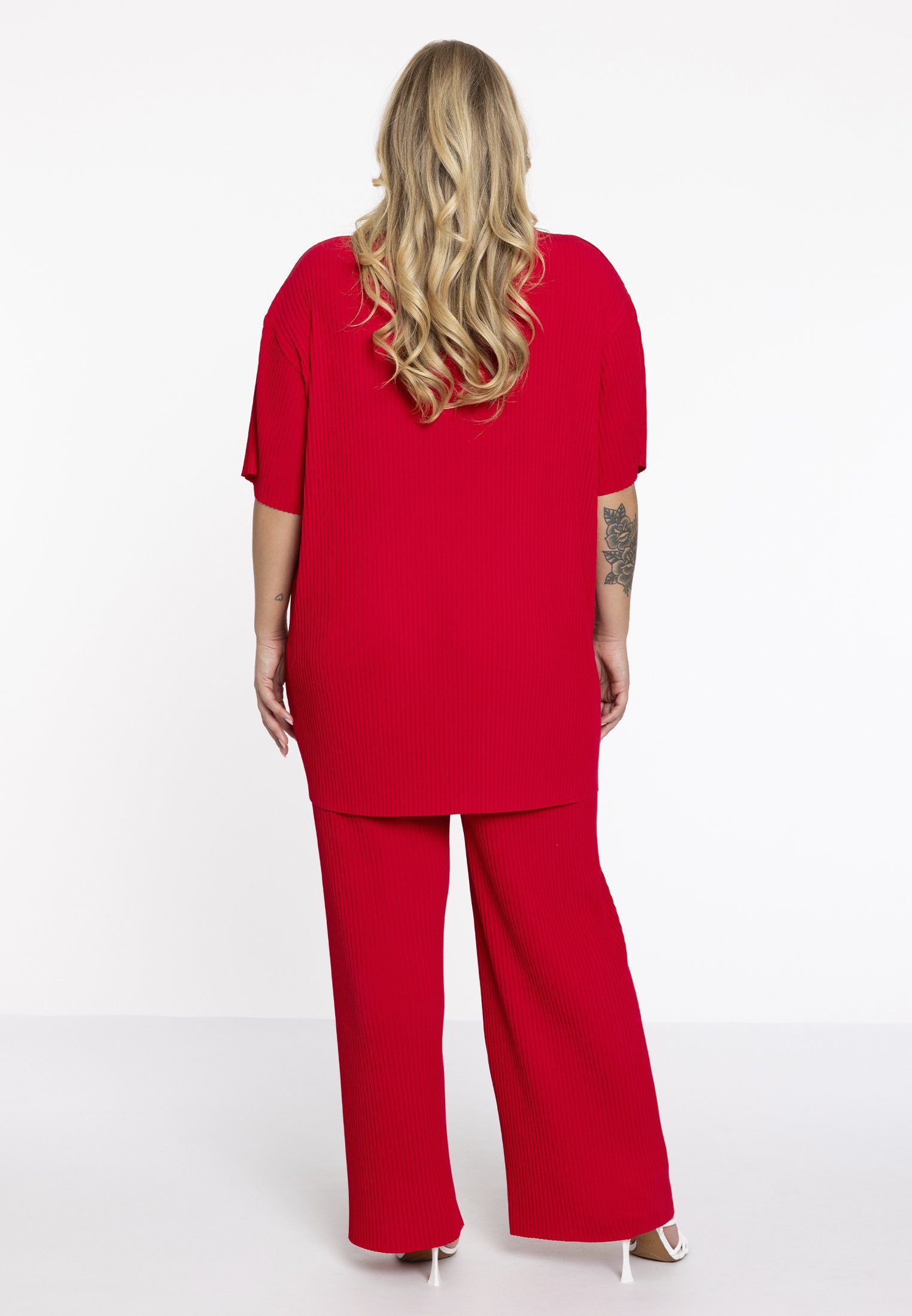 YOEK Bootcuthose Damen Hose Große Größen