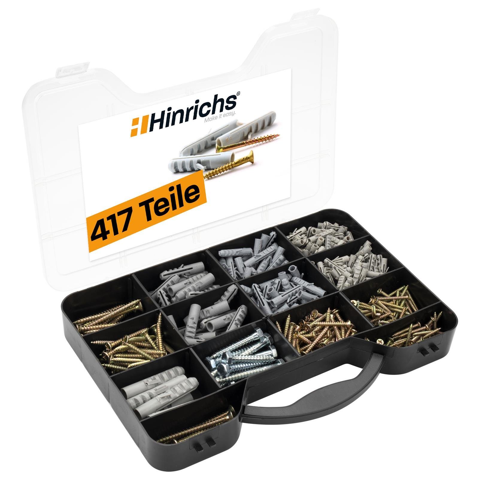 Hinrichs Schrauben- und Dübel-Set Hinrichs Dübel und Schrauben Koffer (wp)