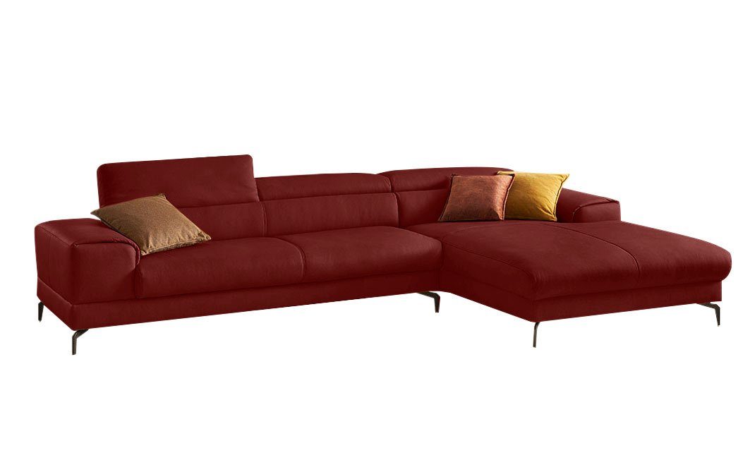 W.SCHILLIG Ecksofa piedroo, Kopfteilverstellung, wahlweise mit Sitztiefenverstellung, 343cm Breite