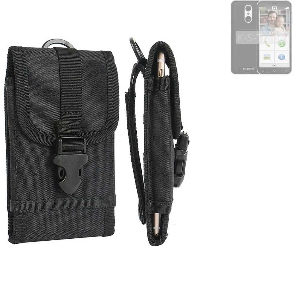 K-S-Trade Handyhülle für Emporia Smart.4, Holster Handy Hülle Holster Handytasche Gürtel Tasche Schutz