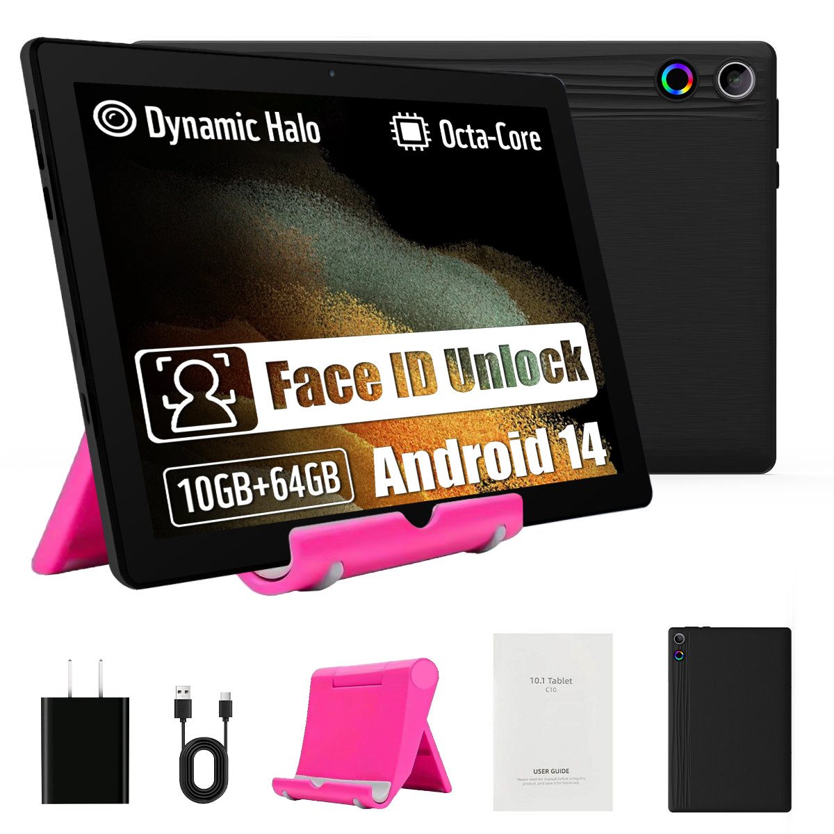 10 Zoll Octa-Core 64G, 1280x800 HD IPS, 5000mAh, WiFi 6 Tablet