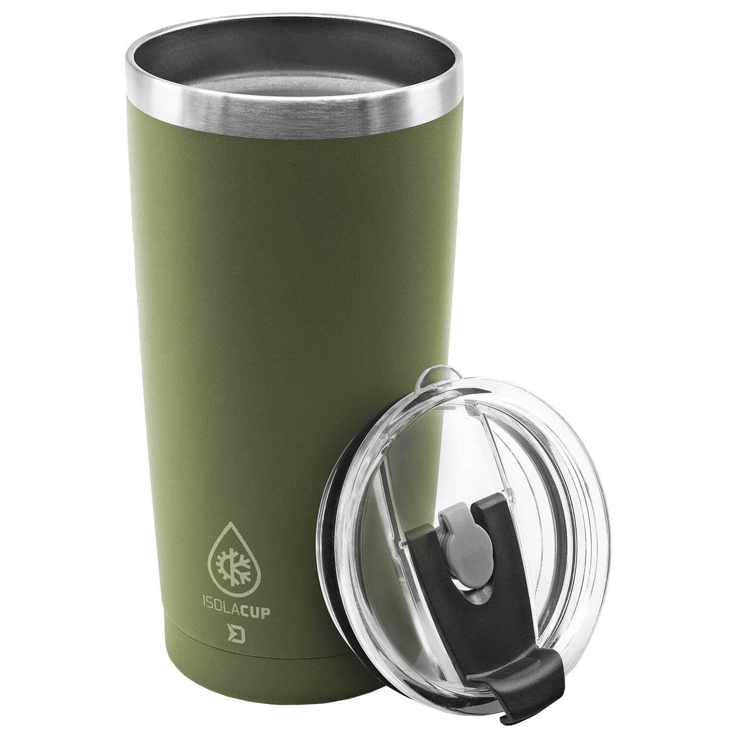 Delphin.sk Thermobecher Delphin Thermobecher Isola Cup Grün Edelstahl 600ml Thermo To Go, Edelstahl